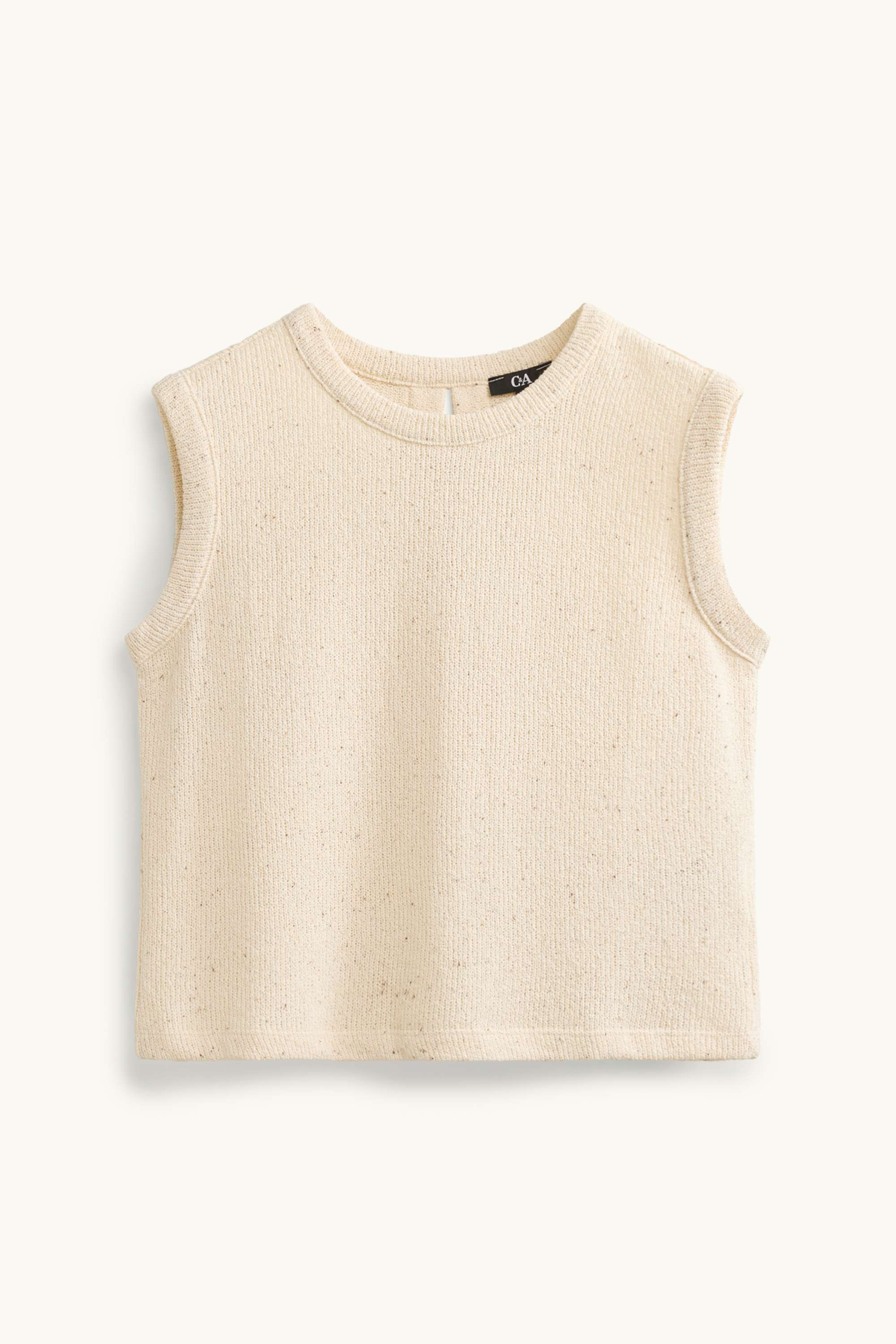 Knitted top cremewhite