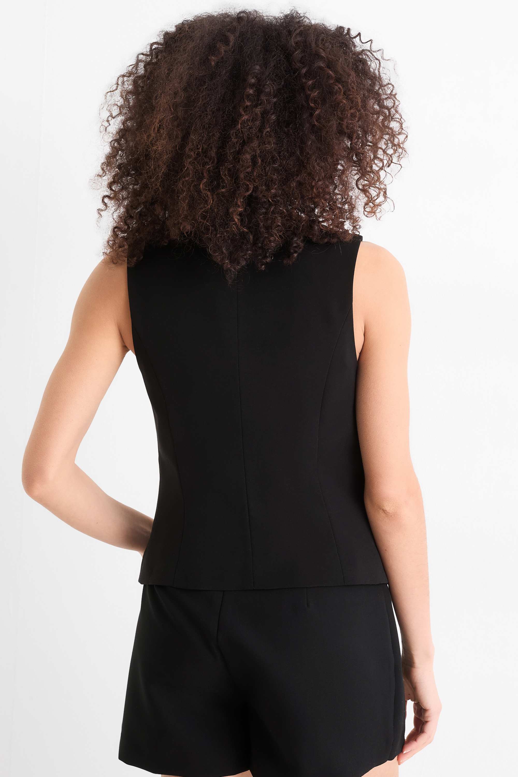 Waistcoat - fitted black