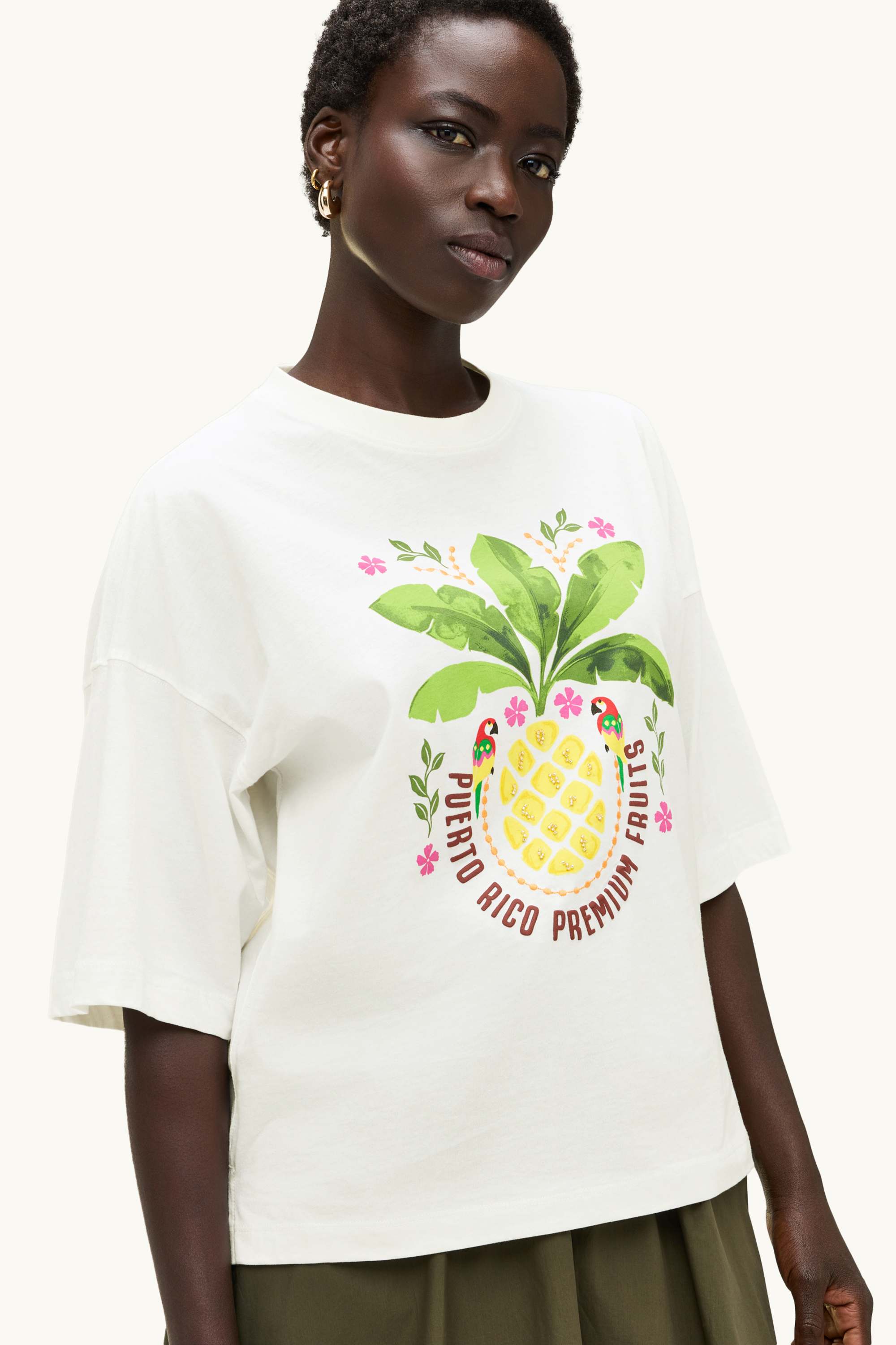 T-shirt - relaxed fit white