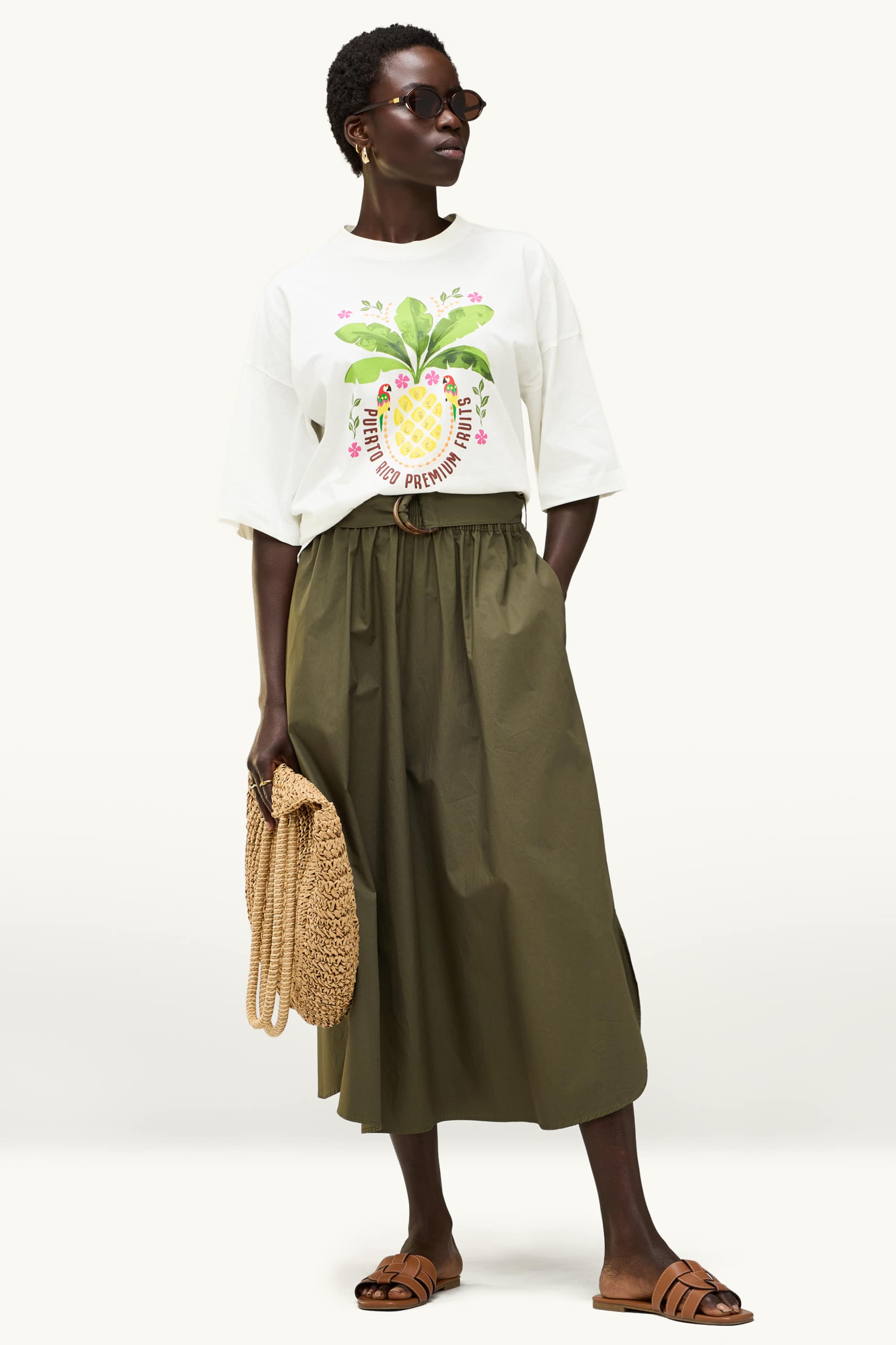 T-shirt - relaxed fit white