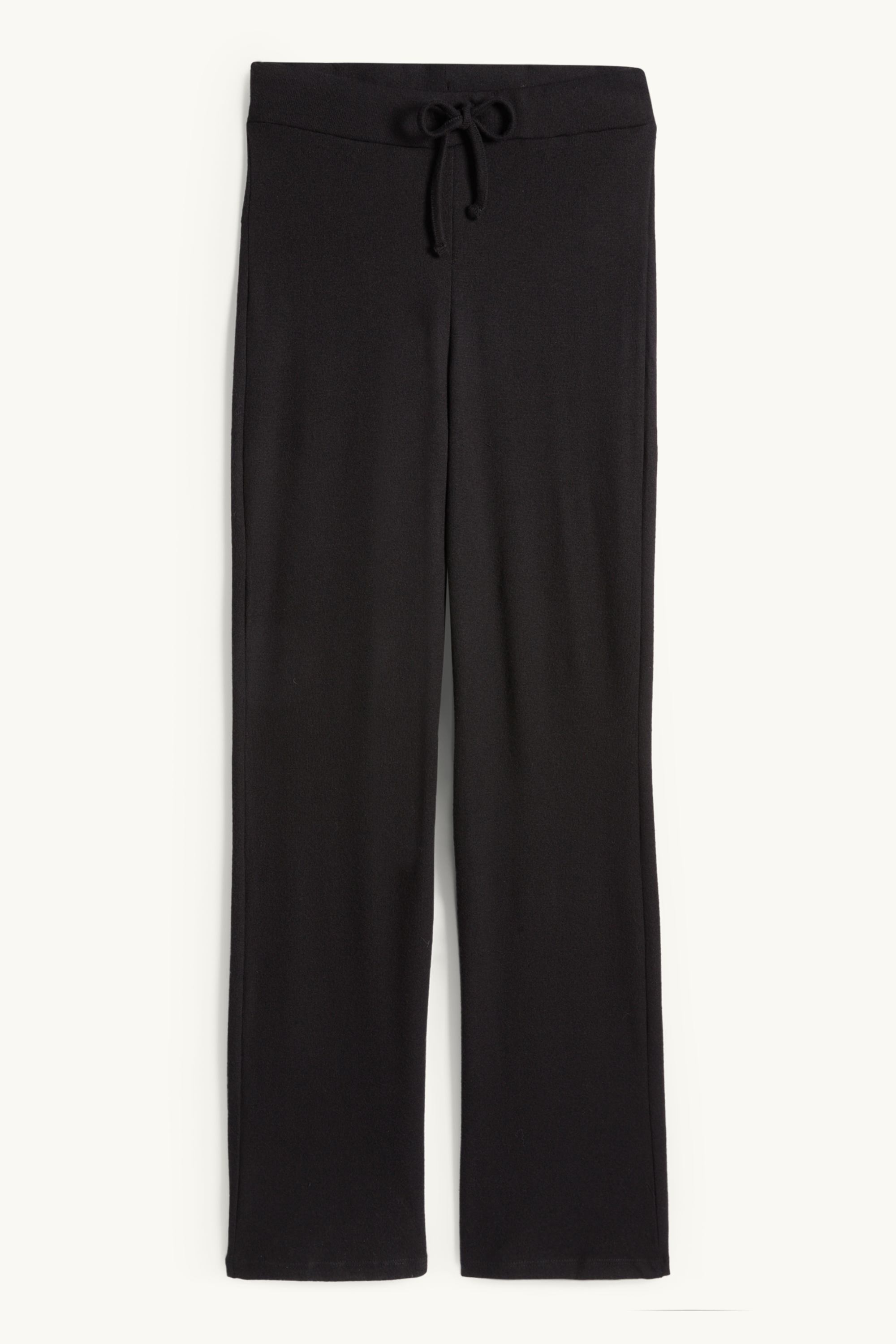 Knitted joggers black