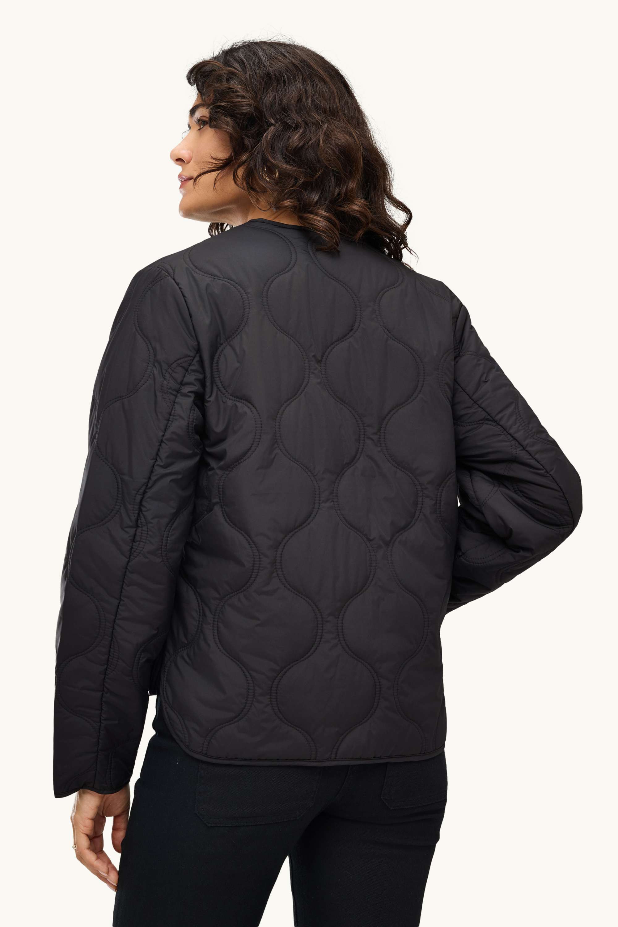 Quilted jacket black