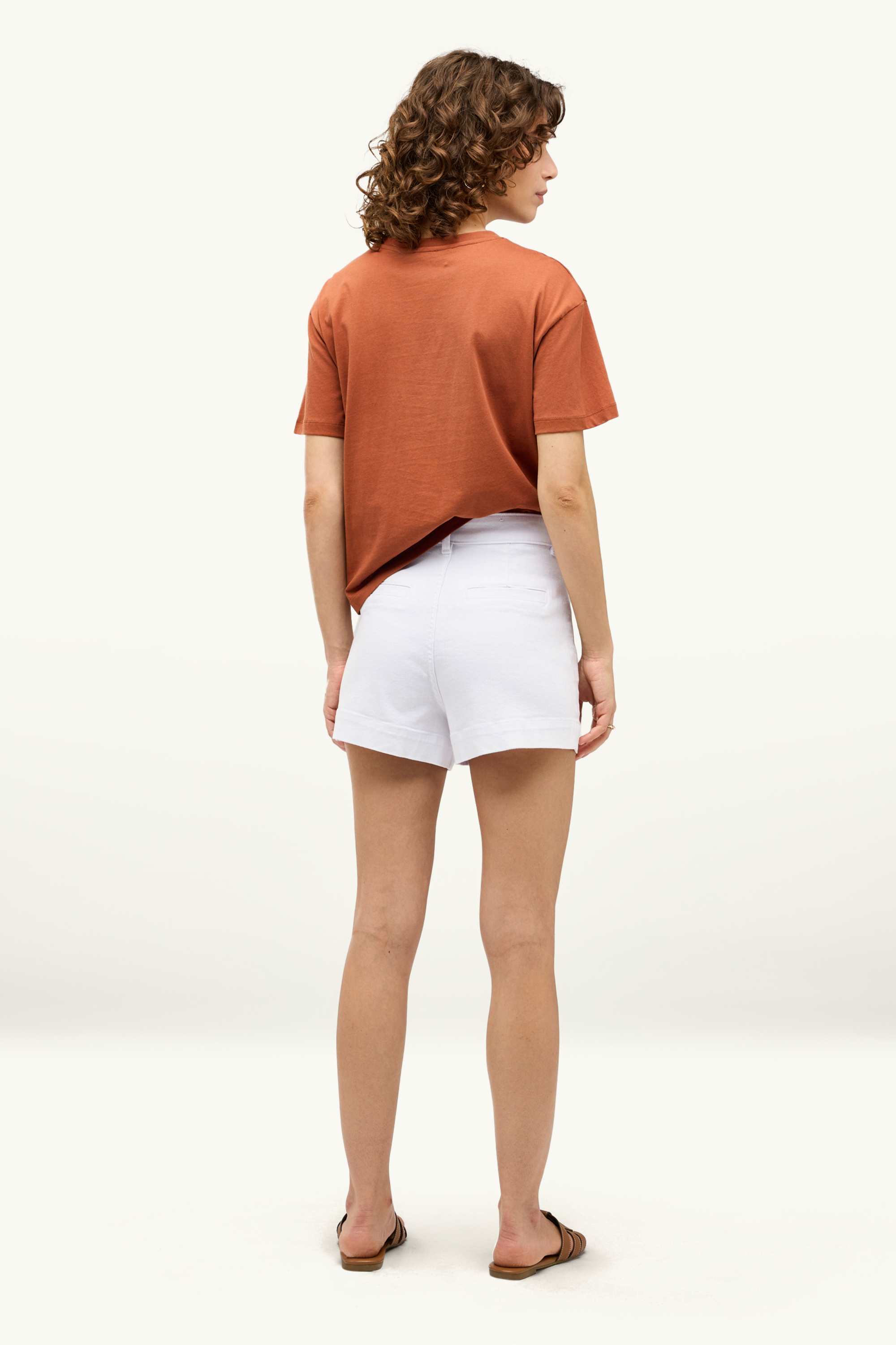 Mom shorts - high waist white