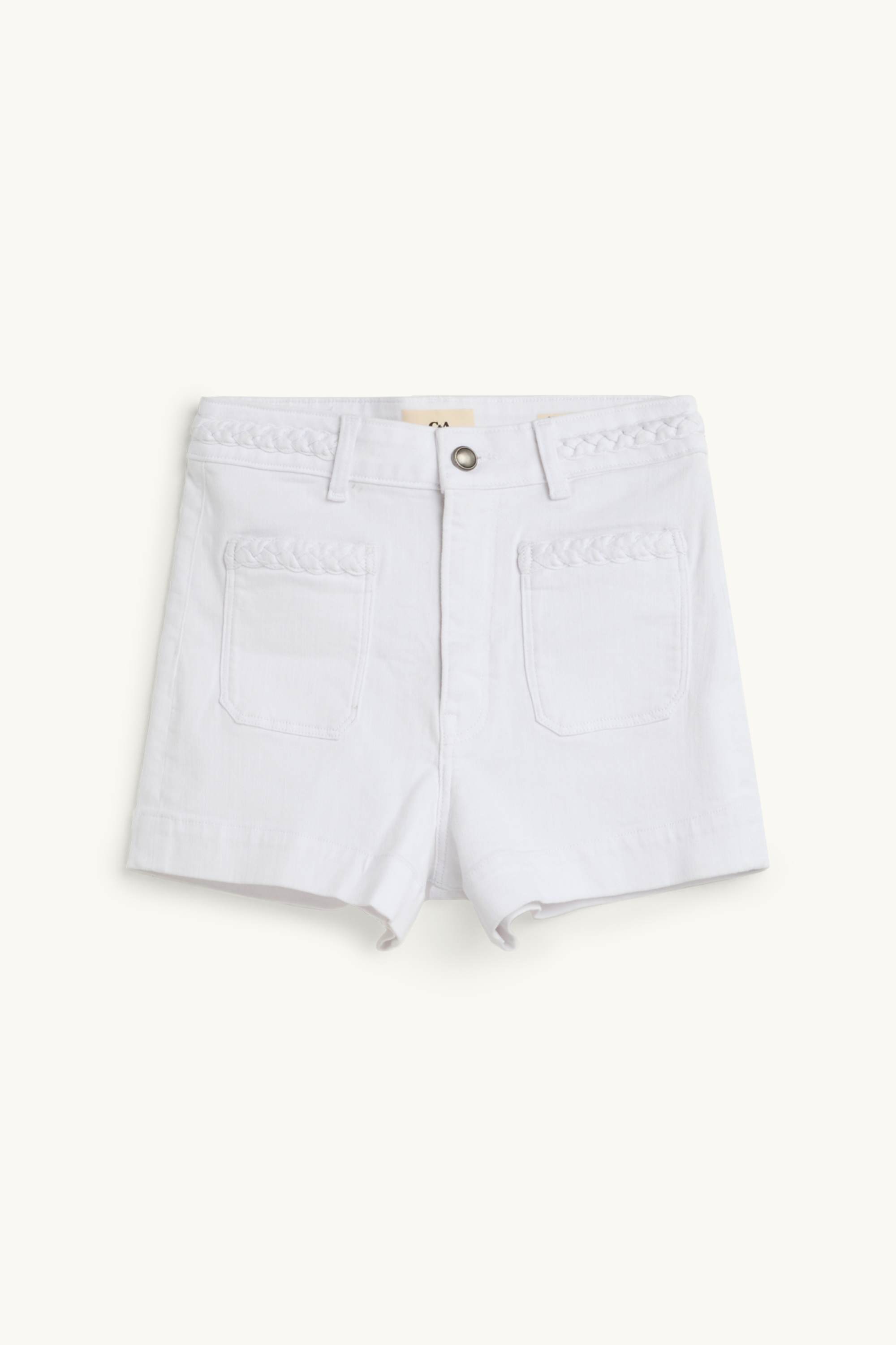 Mom shorts - high waist white
