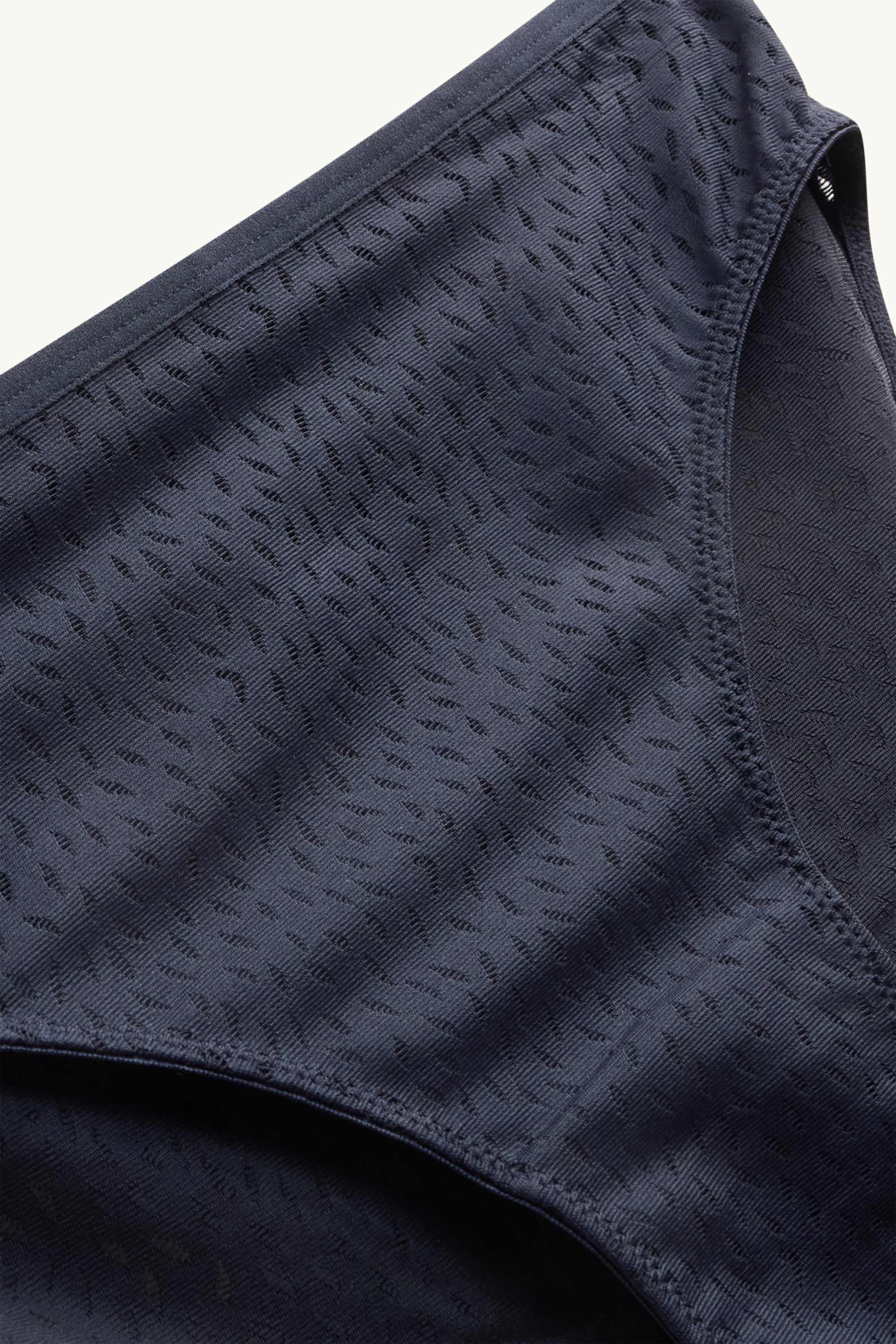 Knickers - textured dark blue