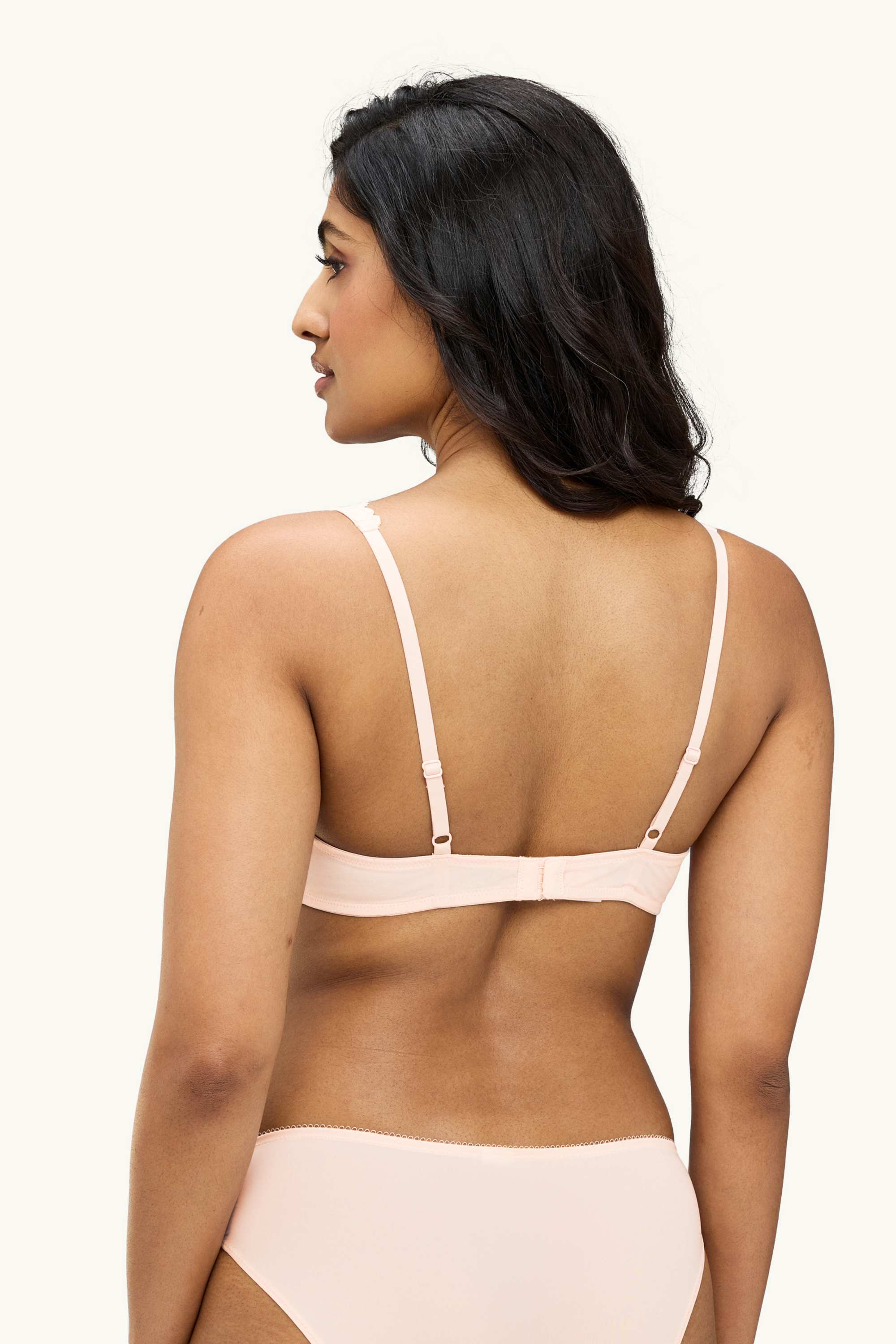 Underwire bra - PLUNGE - padded rose