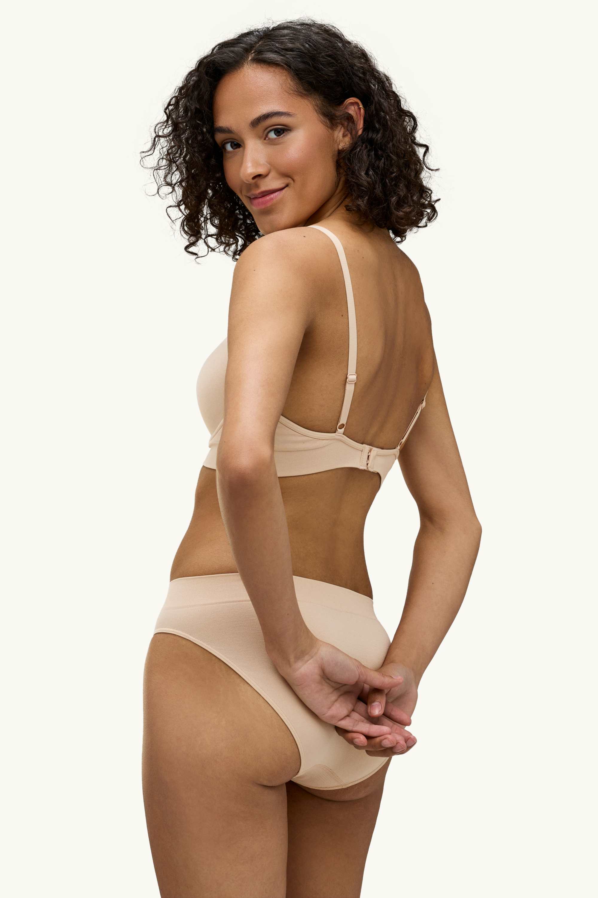 Underwire bra - DEMI - padded beige