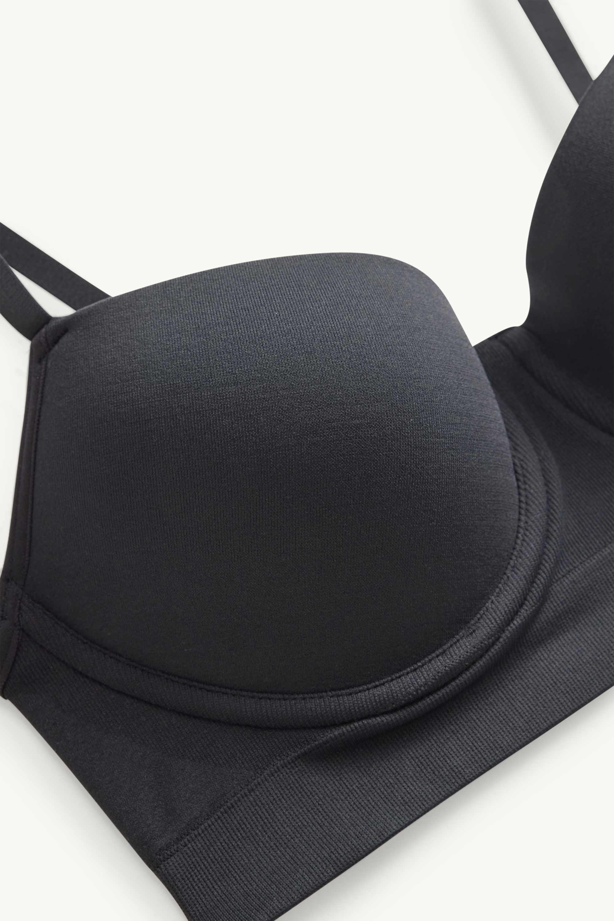 Underwire bra - DEMI - padded black