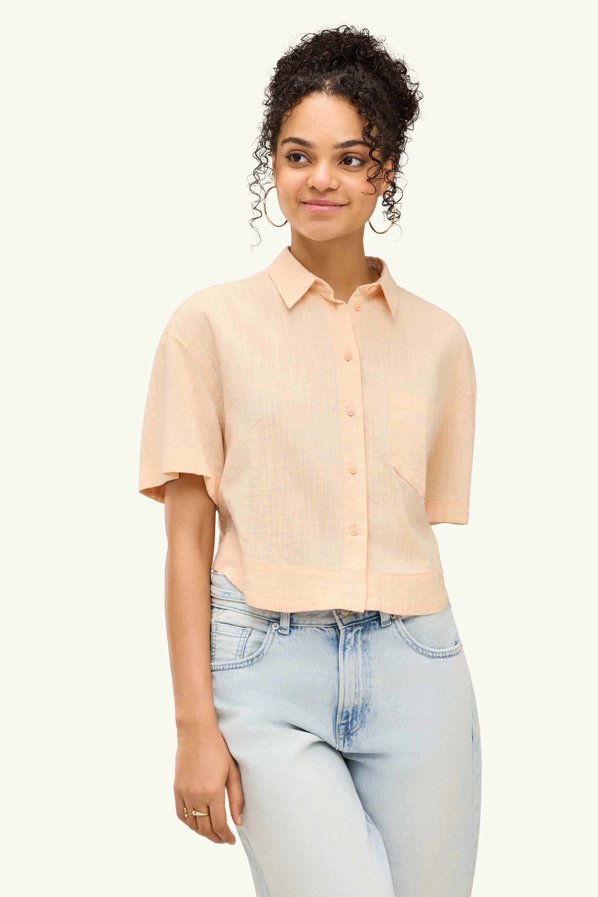 Shirt blouse yellow