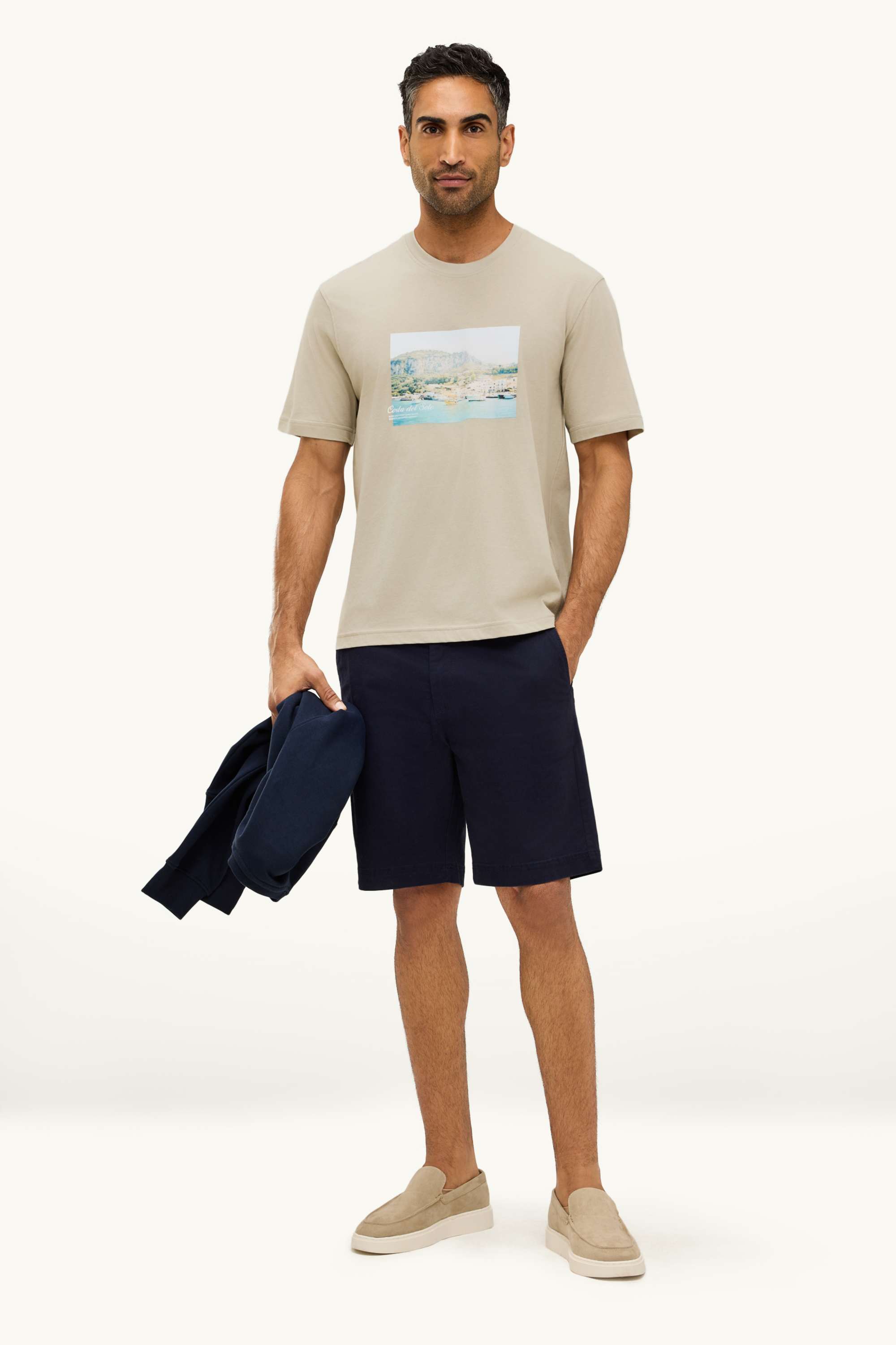T-shirt - relaxed fit beige