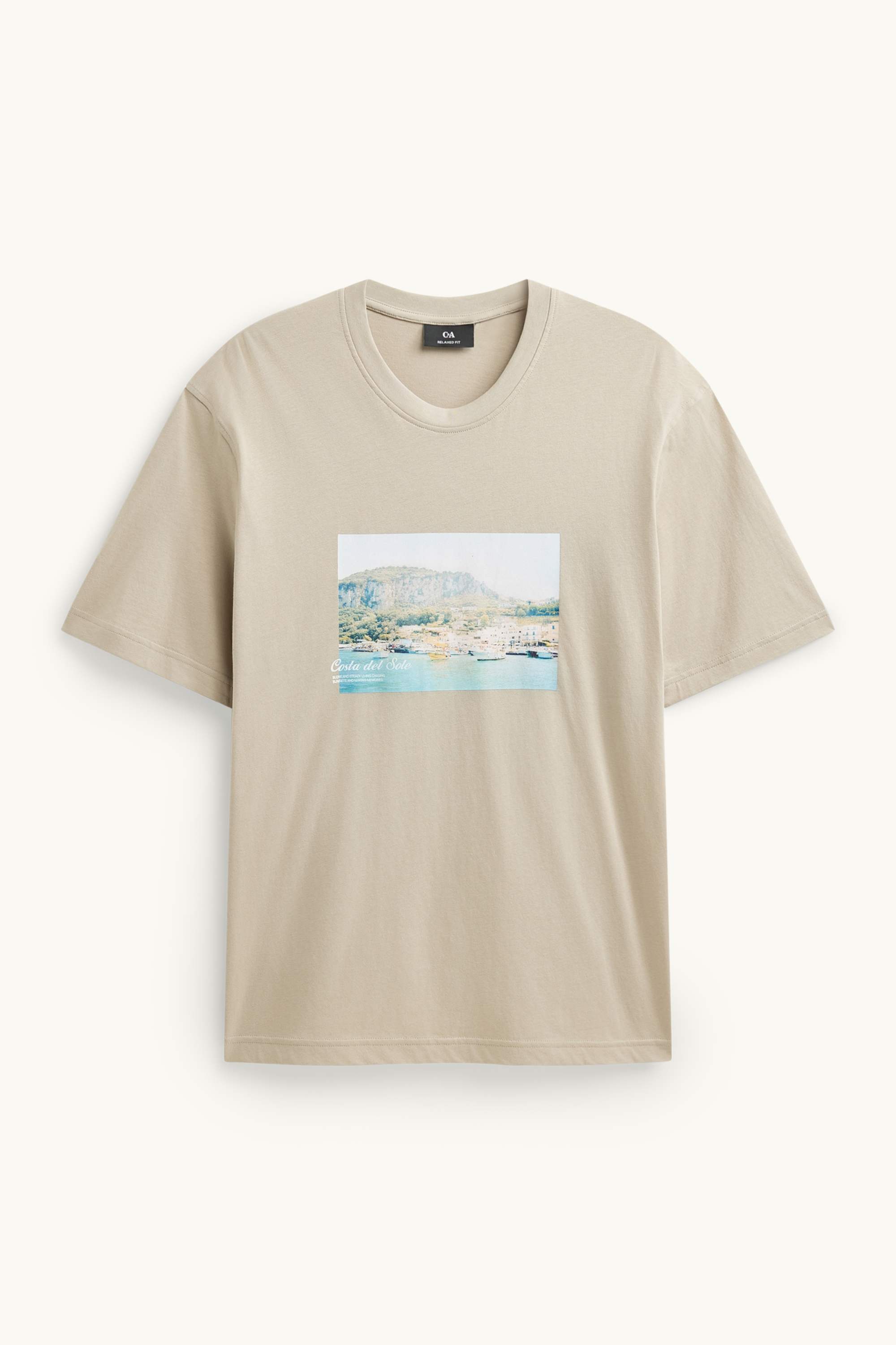 T-shirt - relaxed fit beige