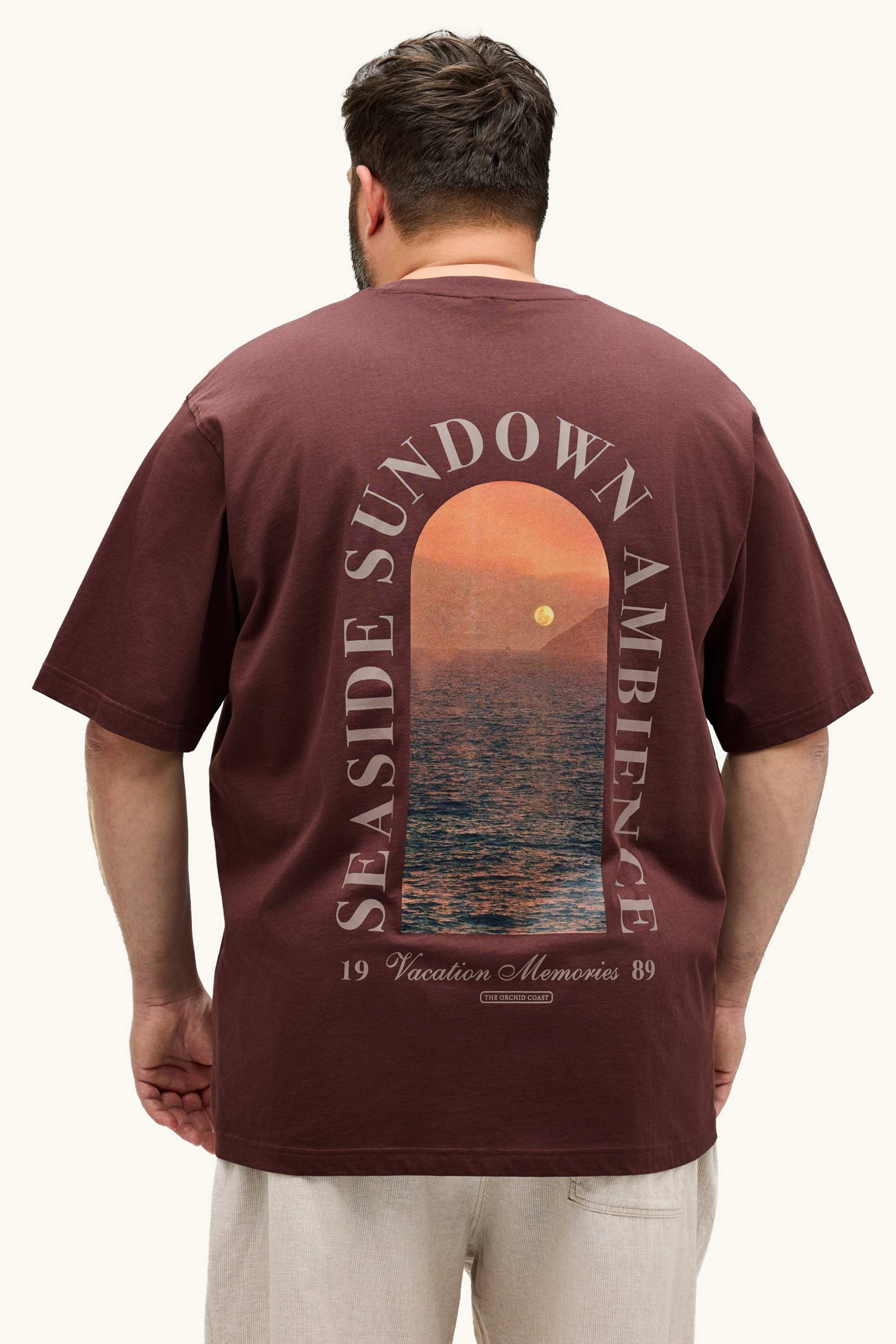 T-shirt - relaxed fit brown