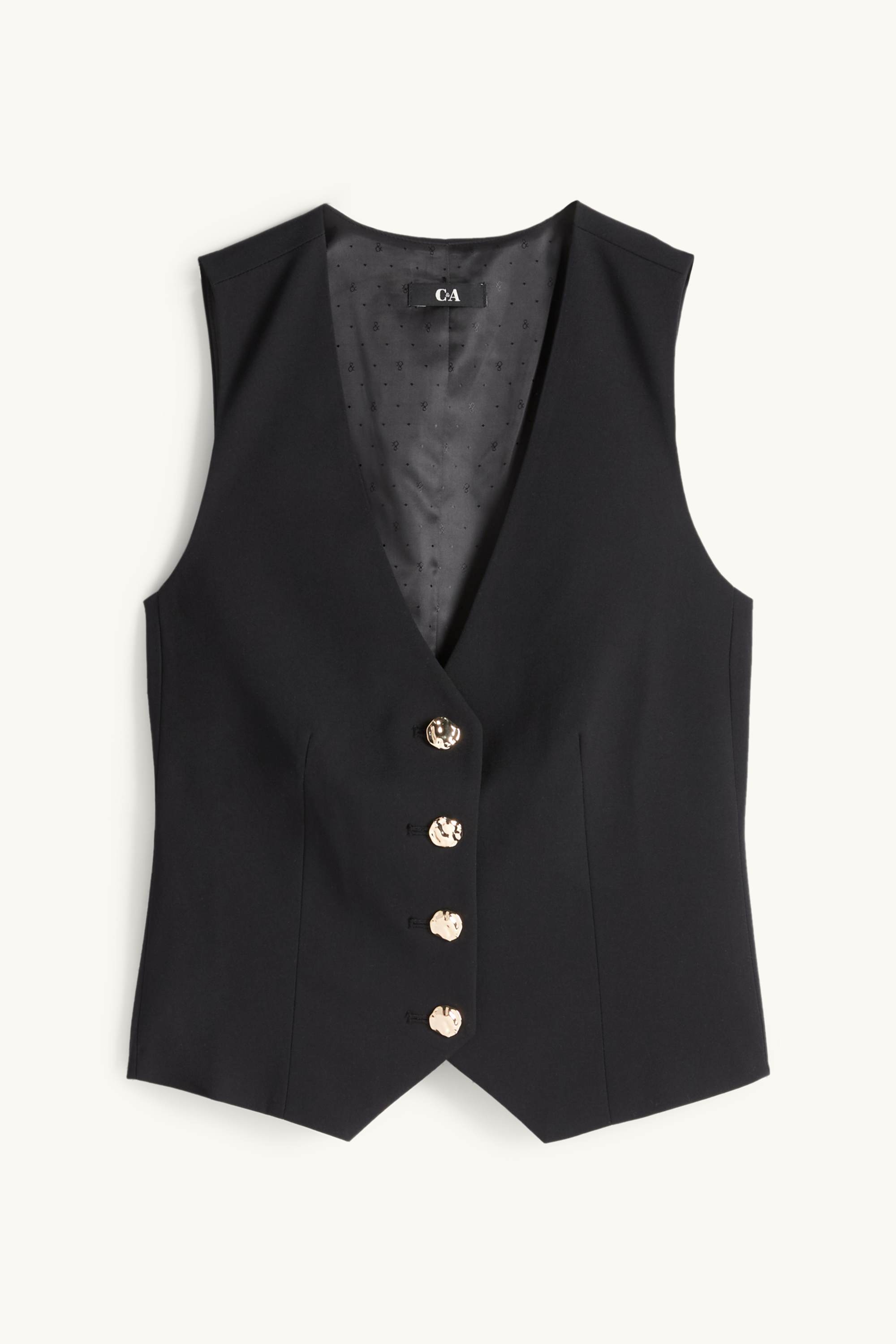 Business waistcoat - regular fit black