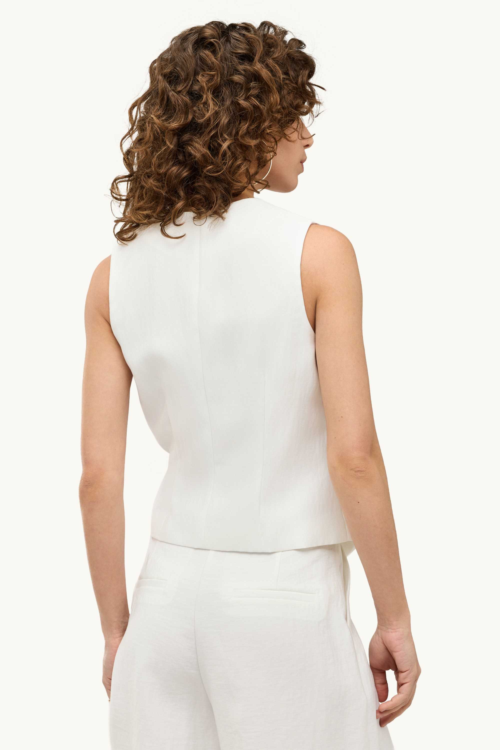 Business waistcoat - relaxed fit white