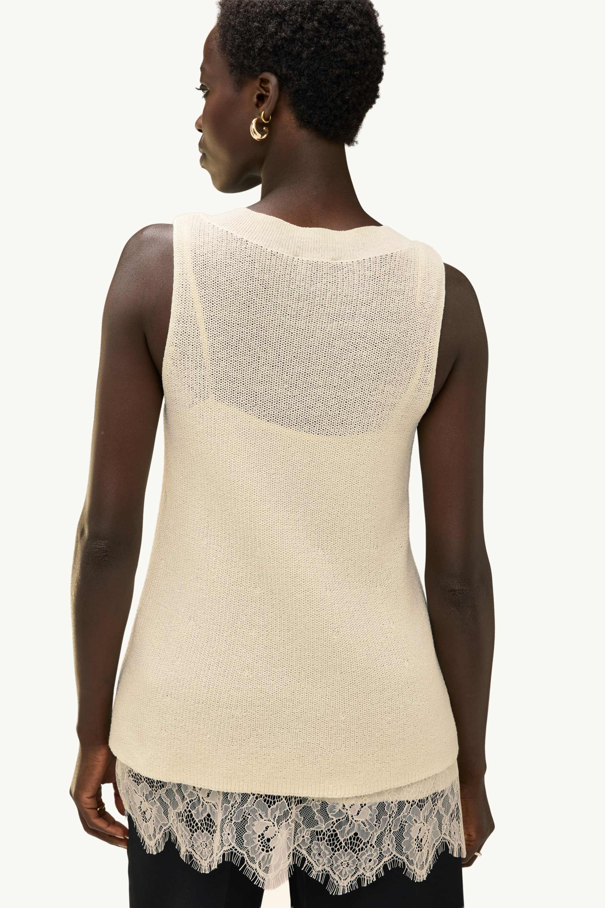 Set - slipover and top - 2 piece cremewhite