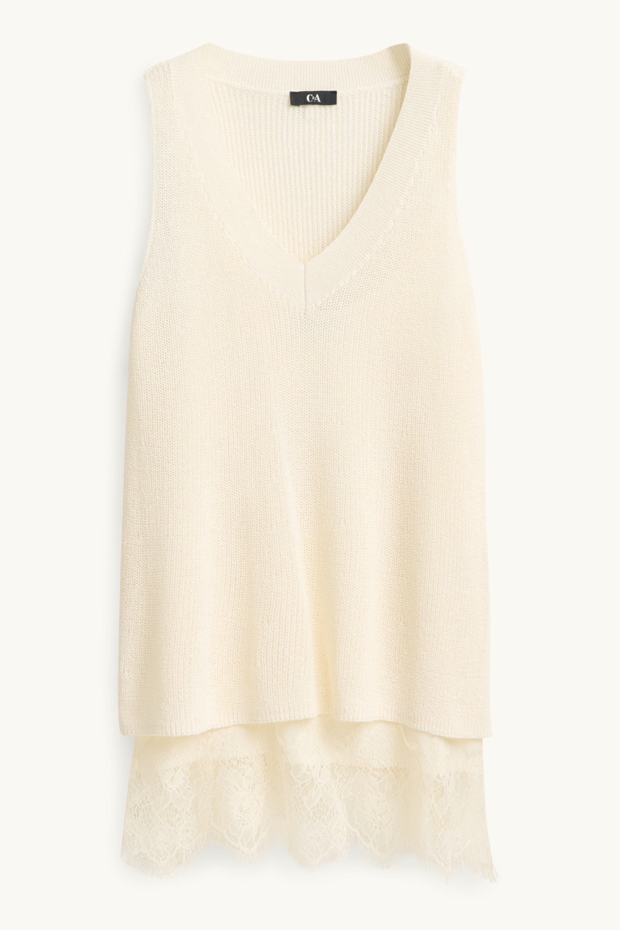 Set - slipover and top - 2 piece cremewhite
