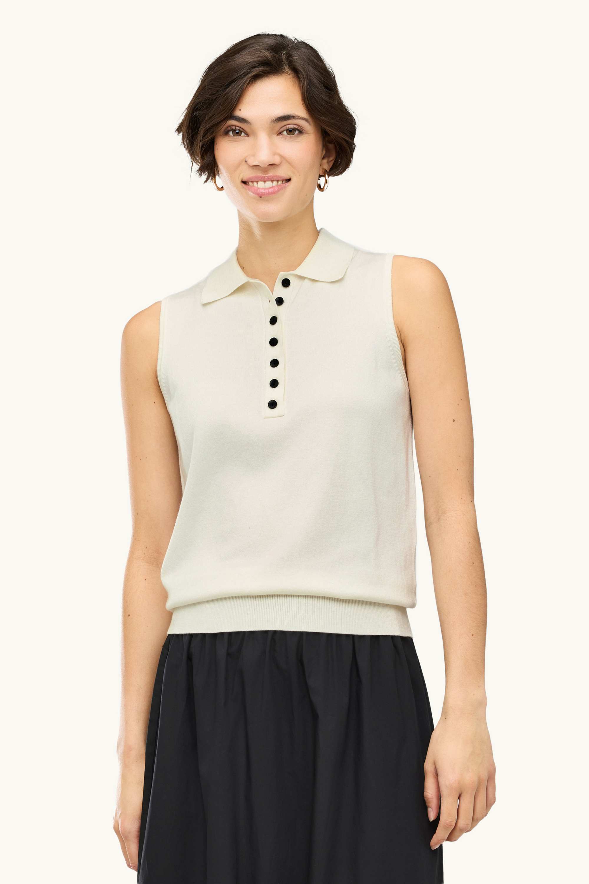 Knitted top white