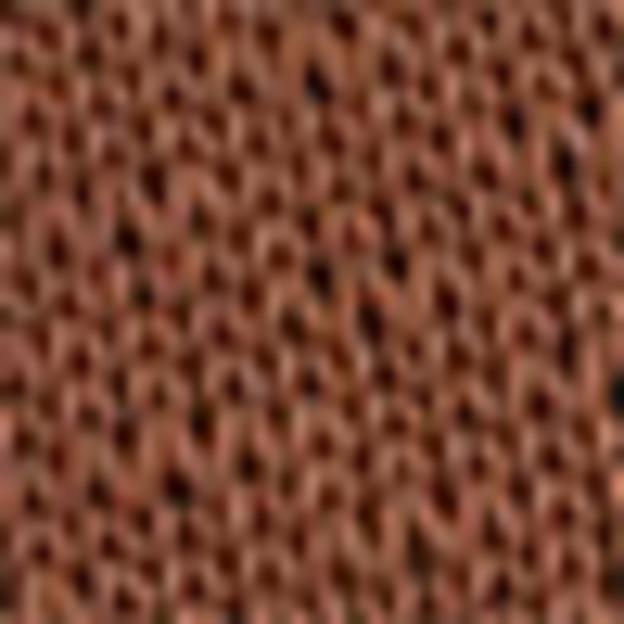 Knitted jumper - short sleeve - textured brown