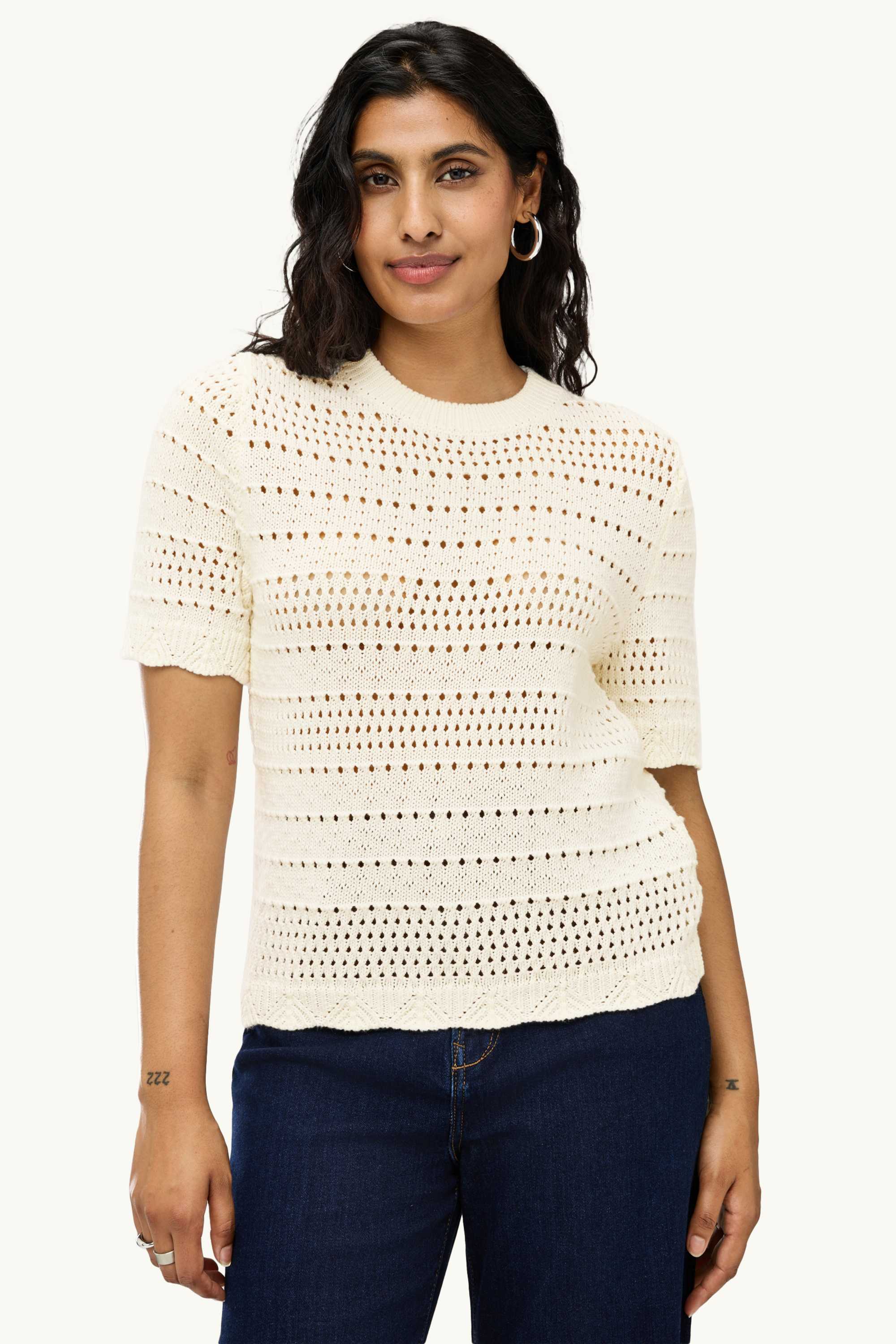Jumper - short sleeve cremewhite