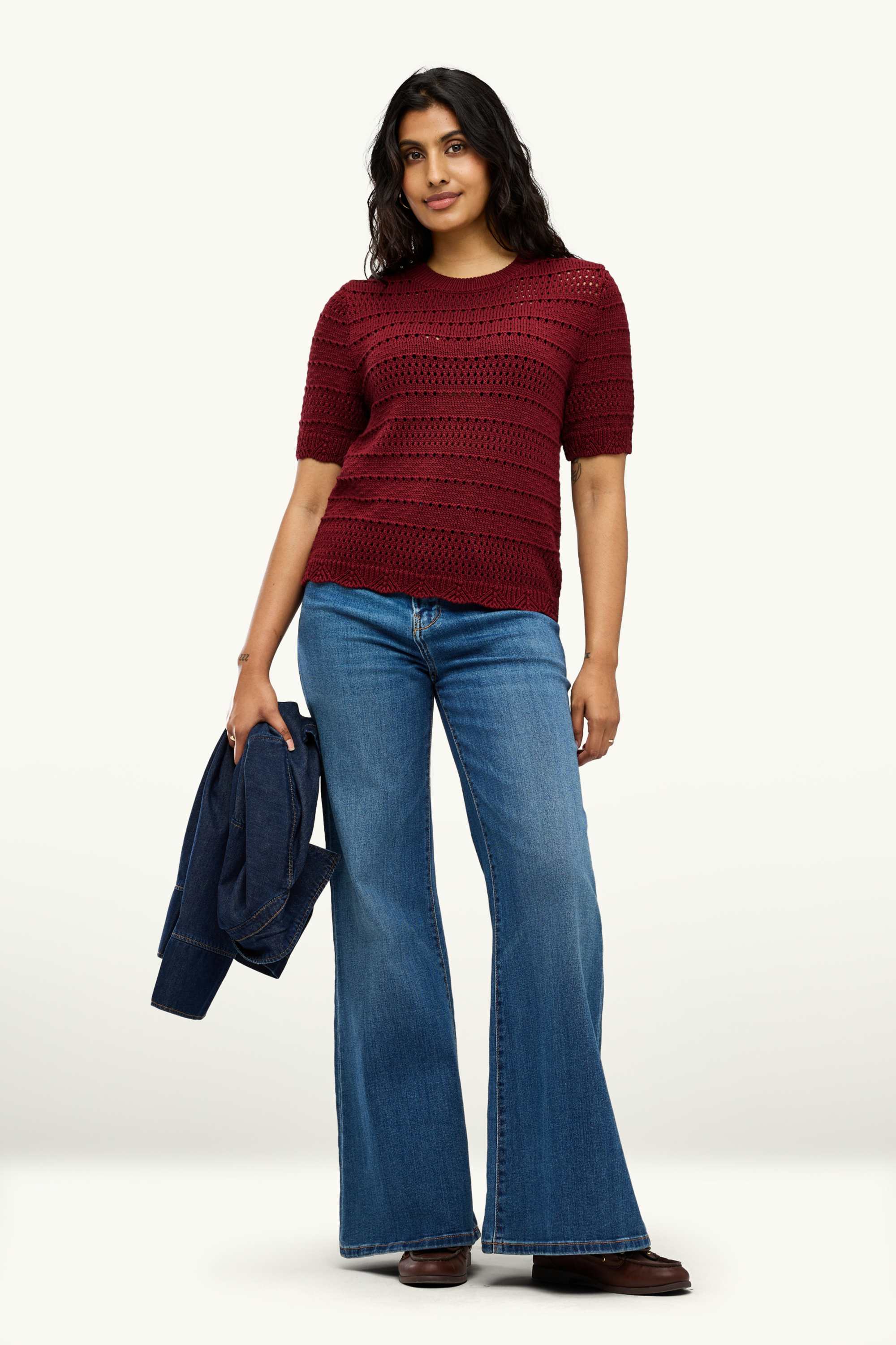 Jumper - short sleeve bordeaux
