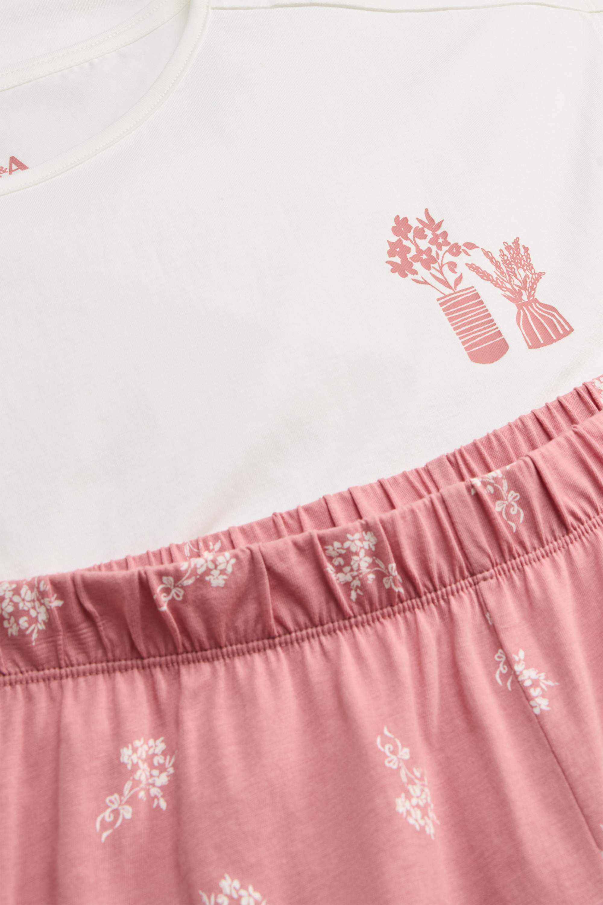 Pyjamas white / rose