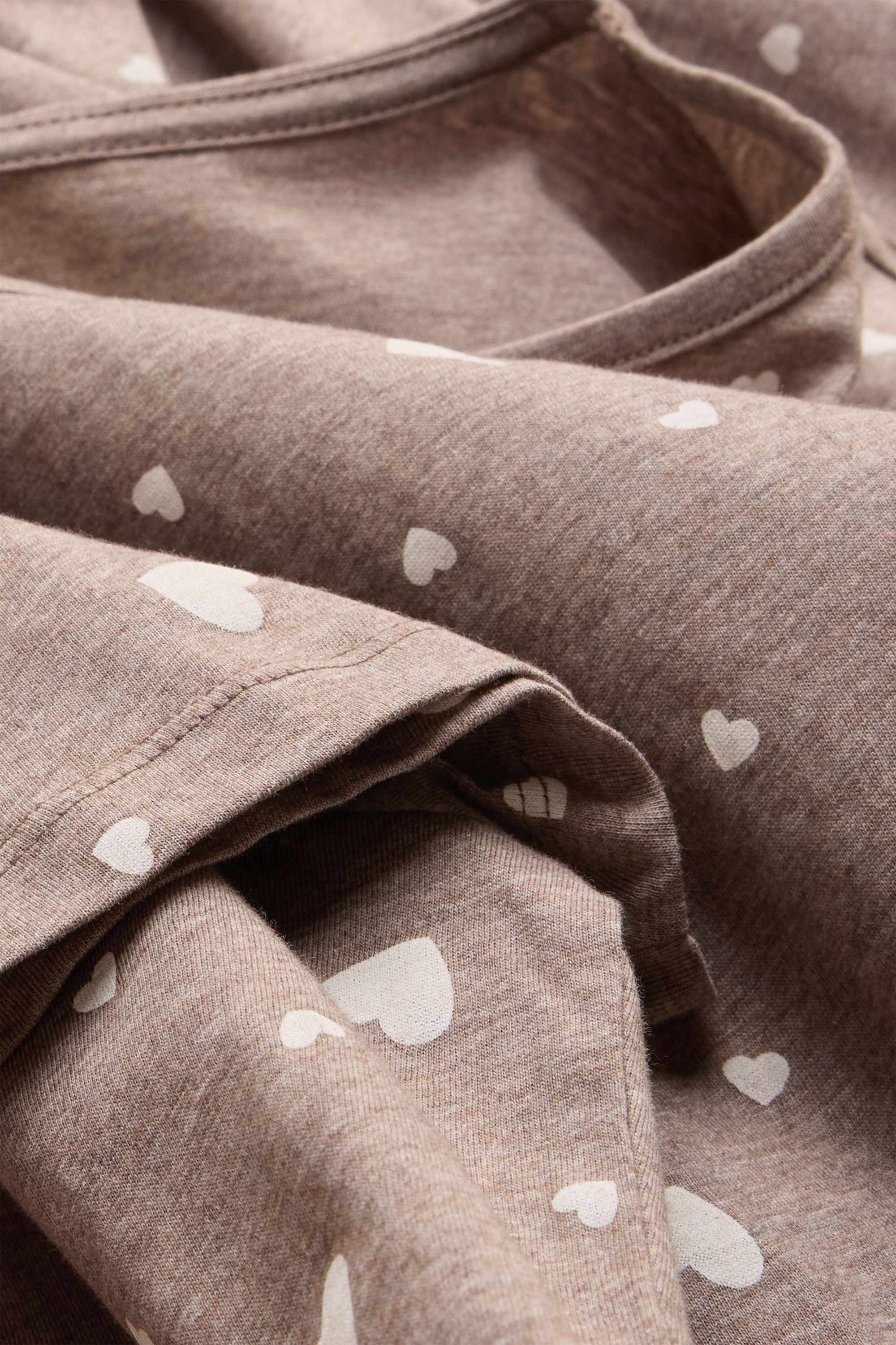 Nightdress - patterned taupe
