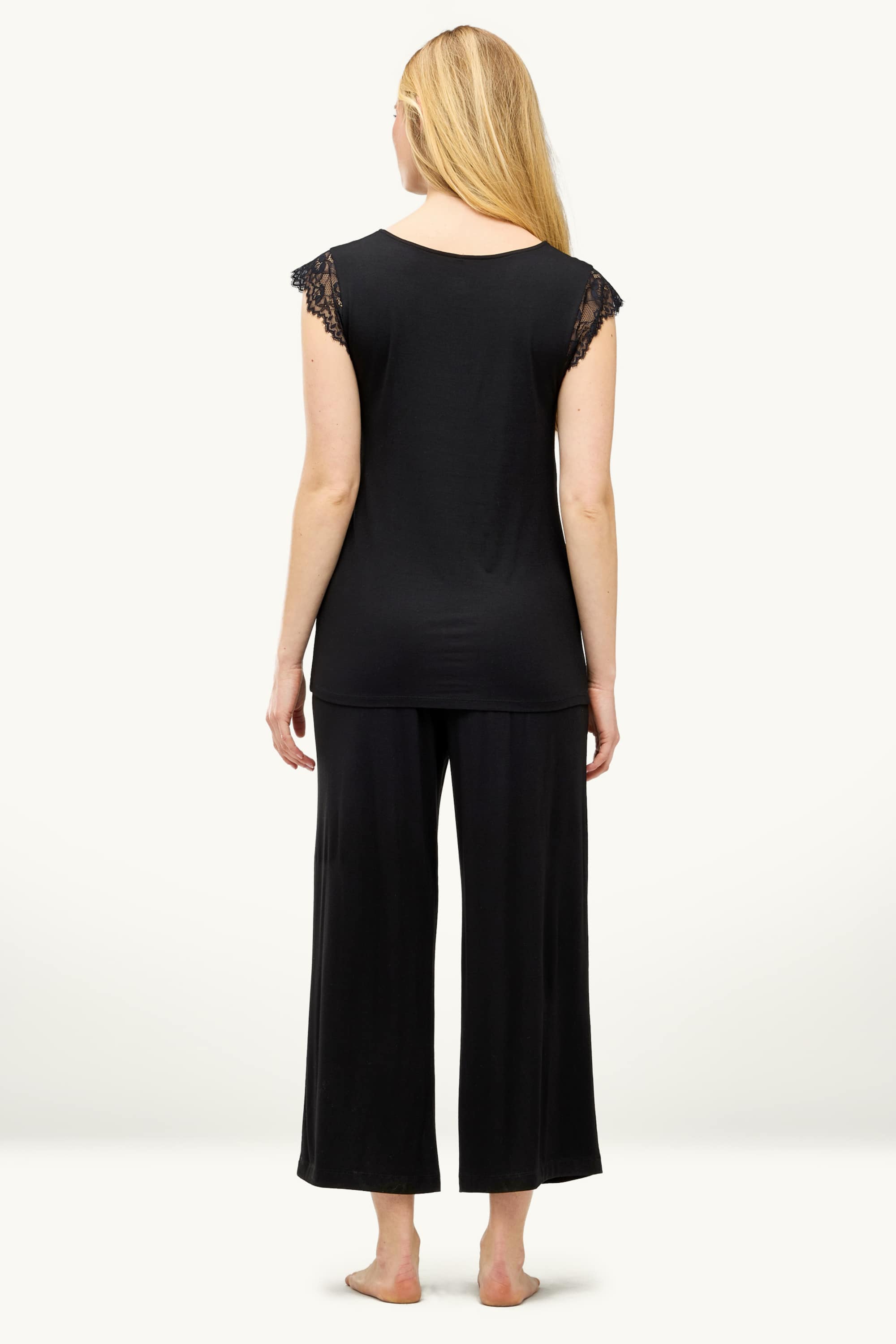 Viscose pyjamas black