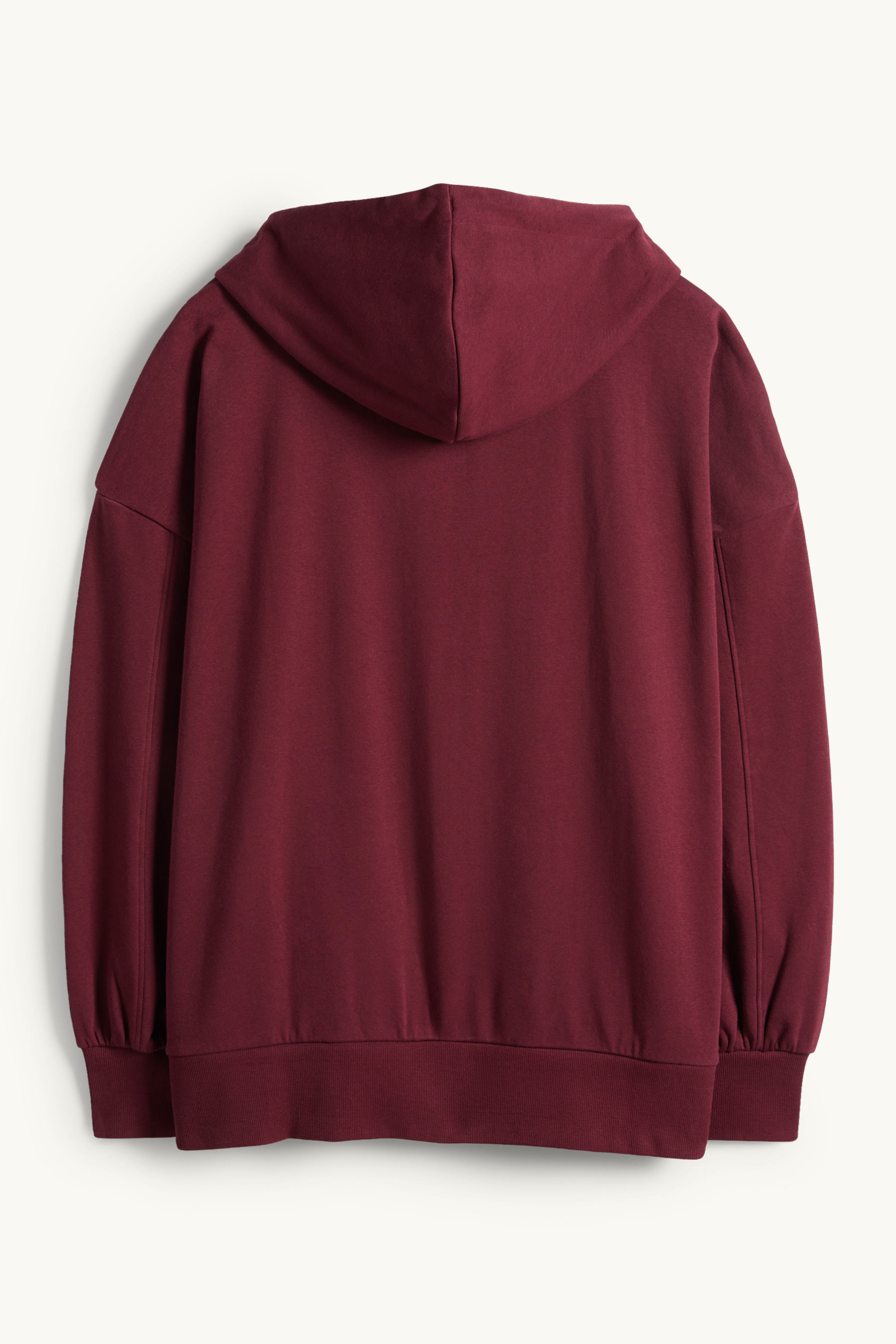 Zip-through hoodie bordeaux