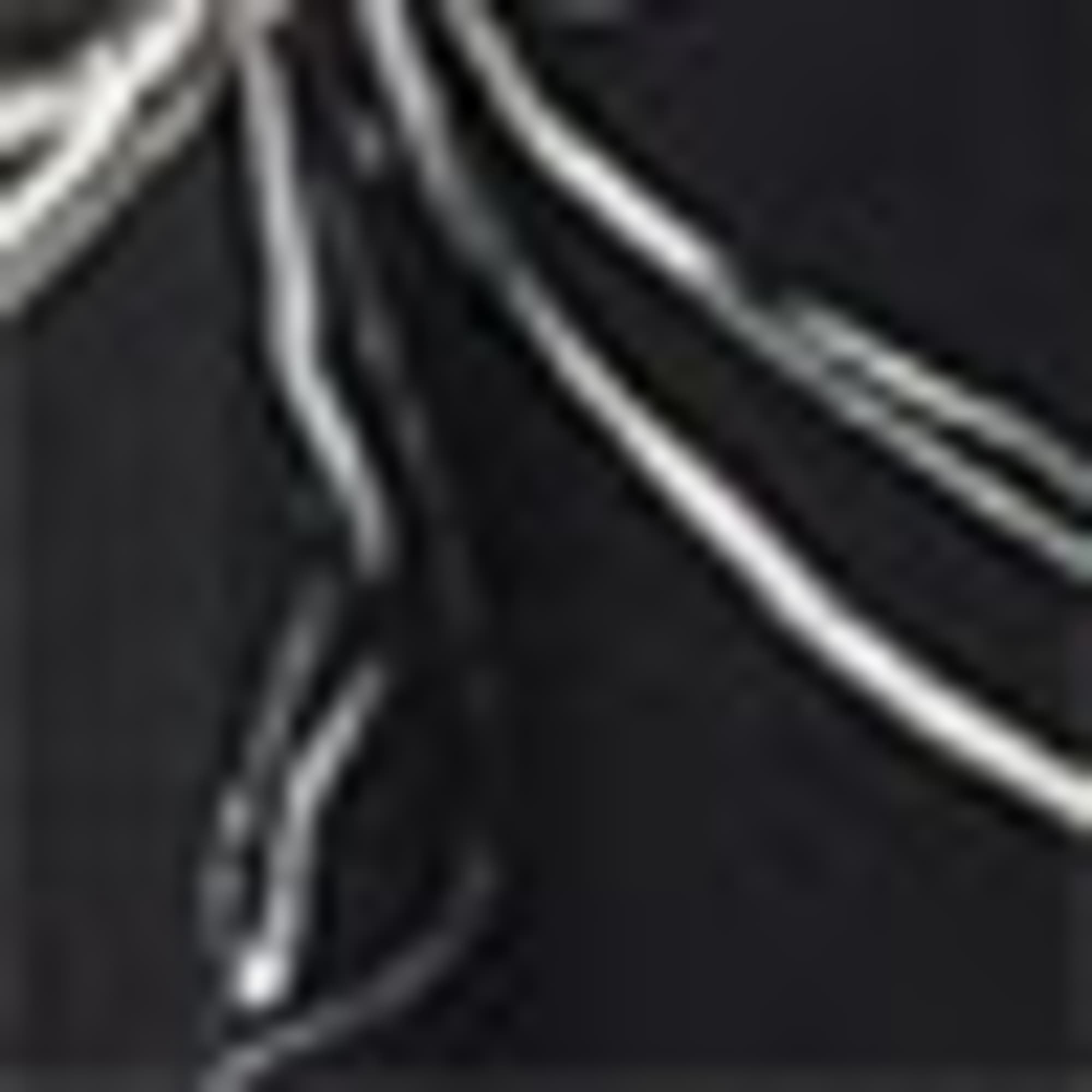 Cloth trousers - mid-rise waist - tapered fit - floral white / black