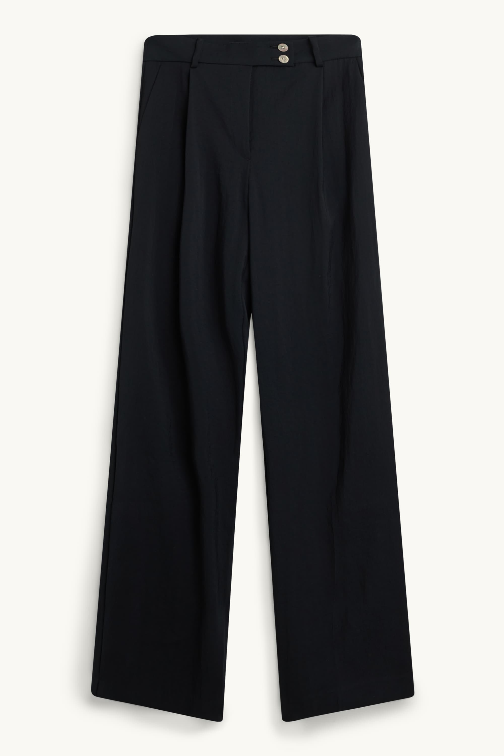Business trousers - high-rise waist - regular fit black