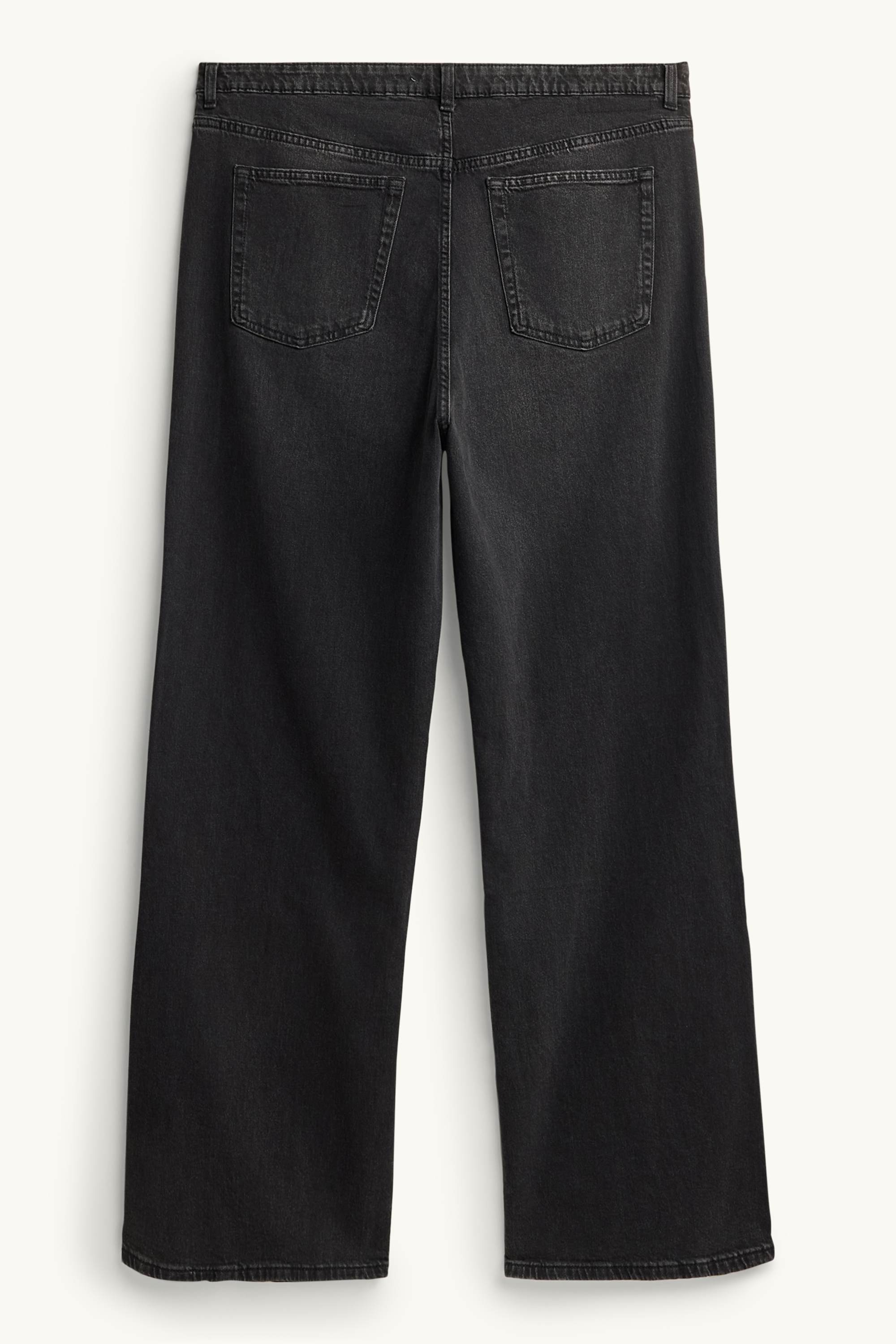 Wide leg jeans - high waist black