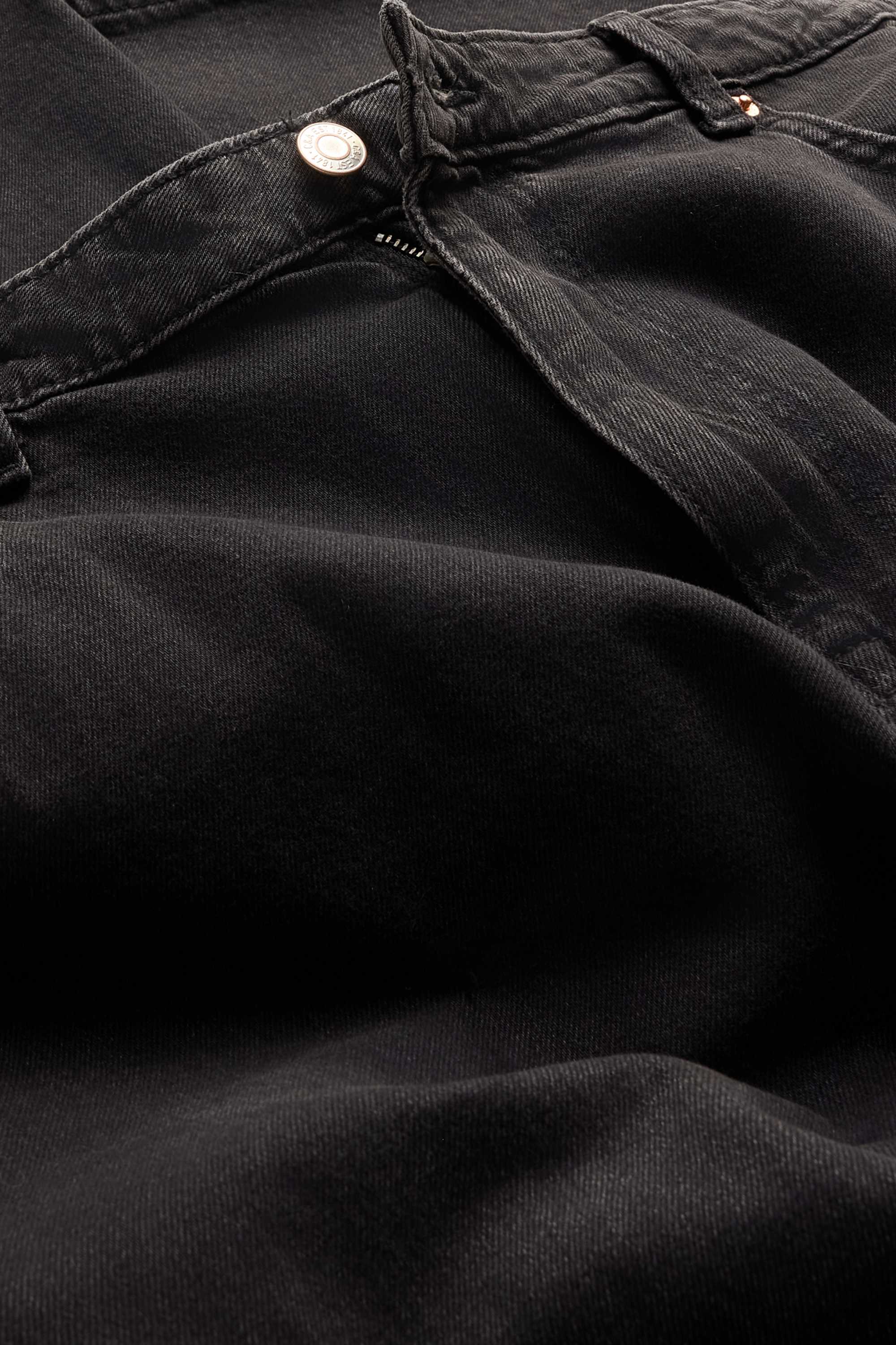Wide leg jeans - high waist black