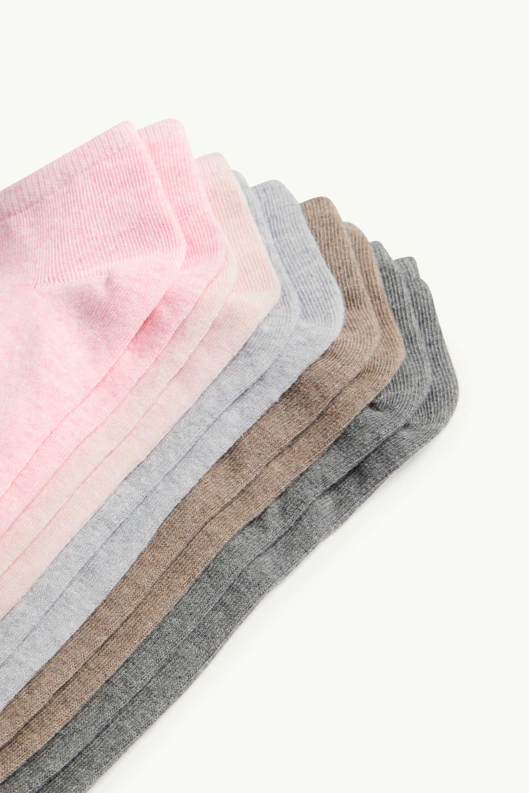 Multipack of 5 - trainer socks rose