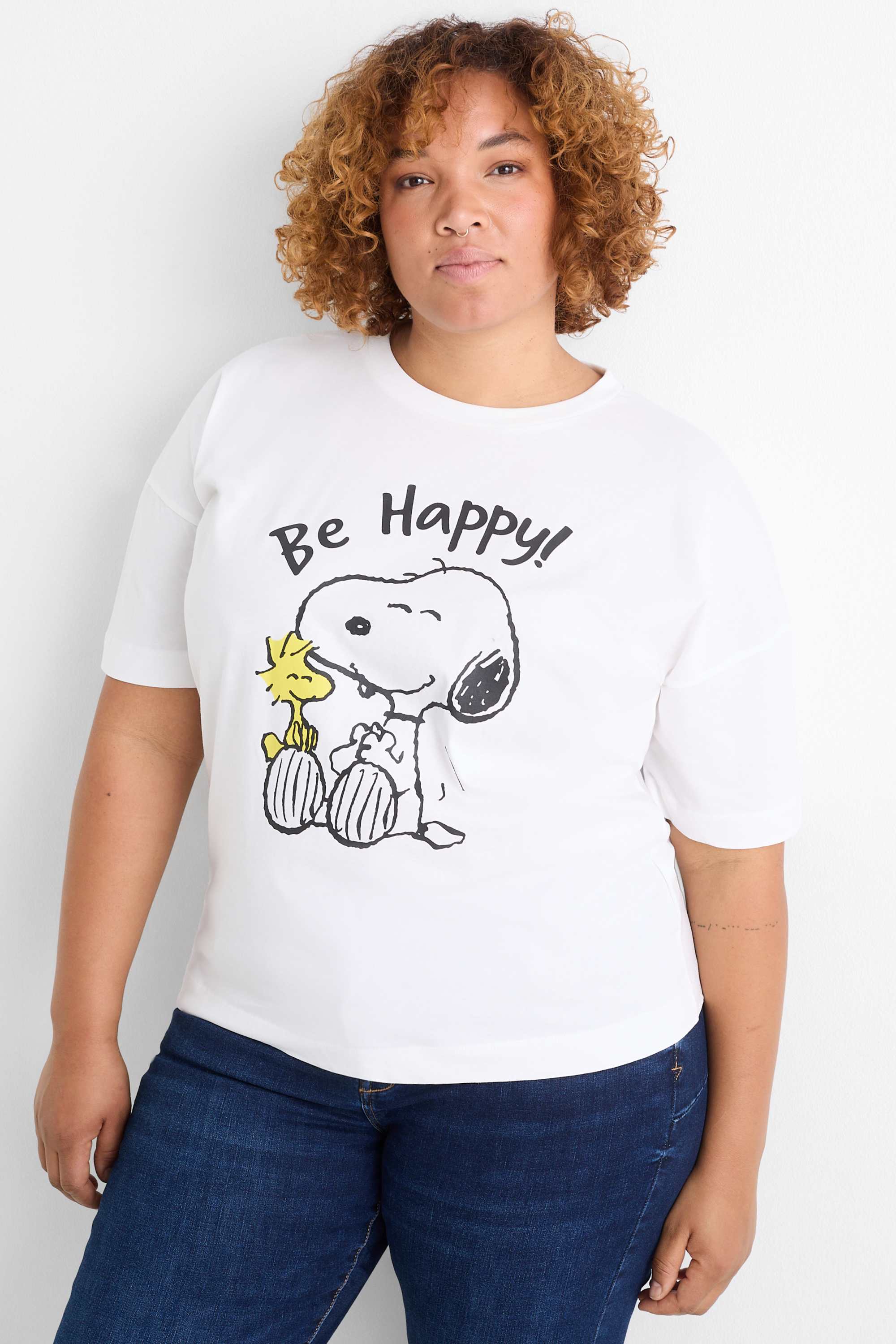 T-shirt - regular fit - Peanuts white