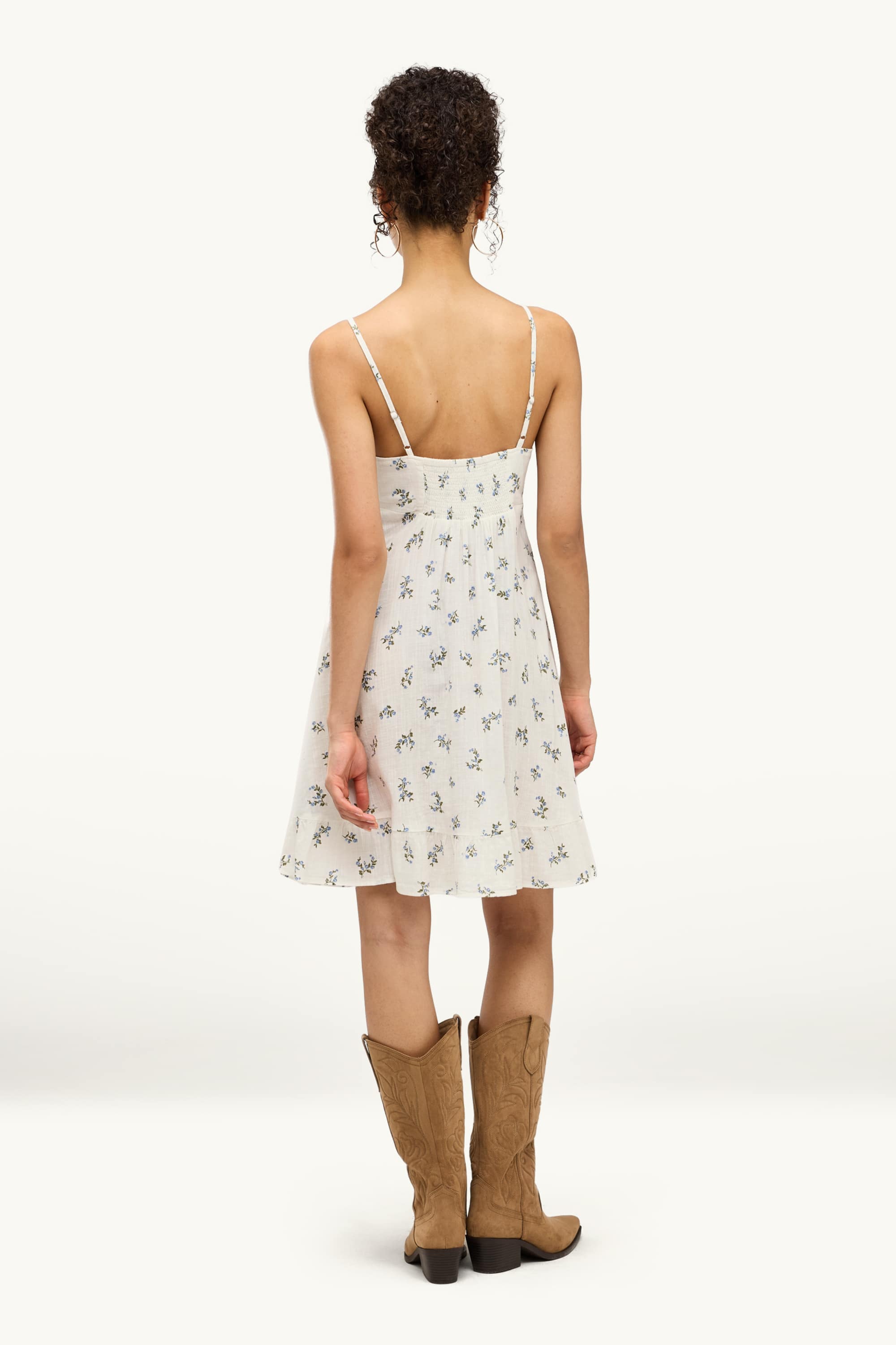 Dress - floral white