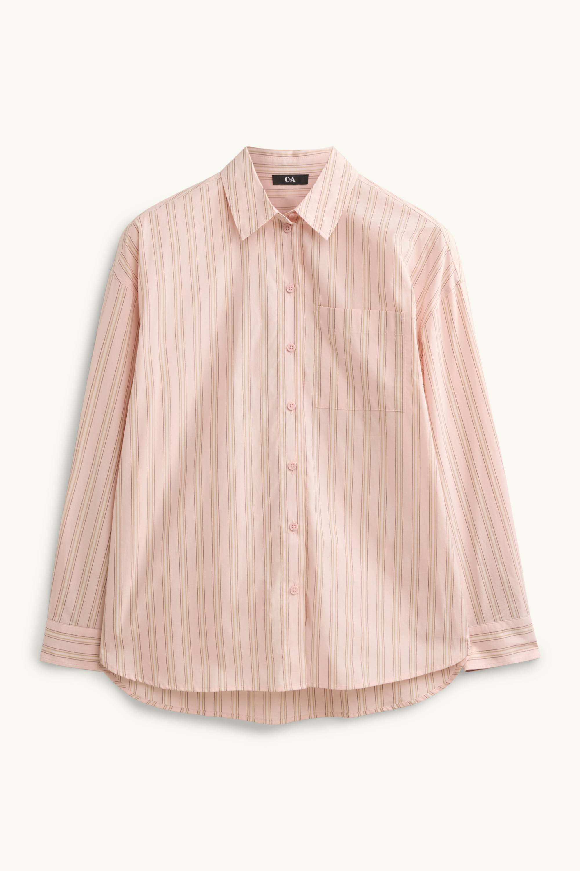 Shirt blouse - striped rose