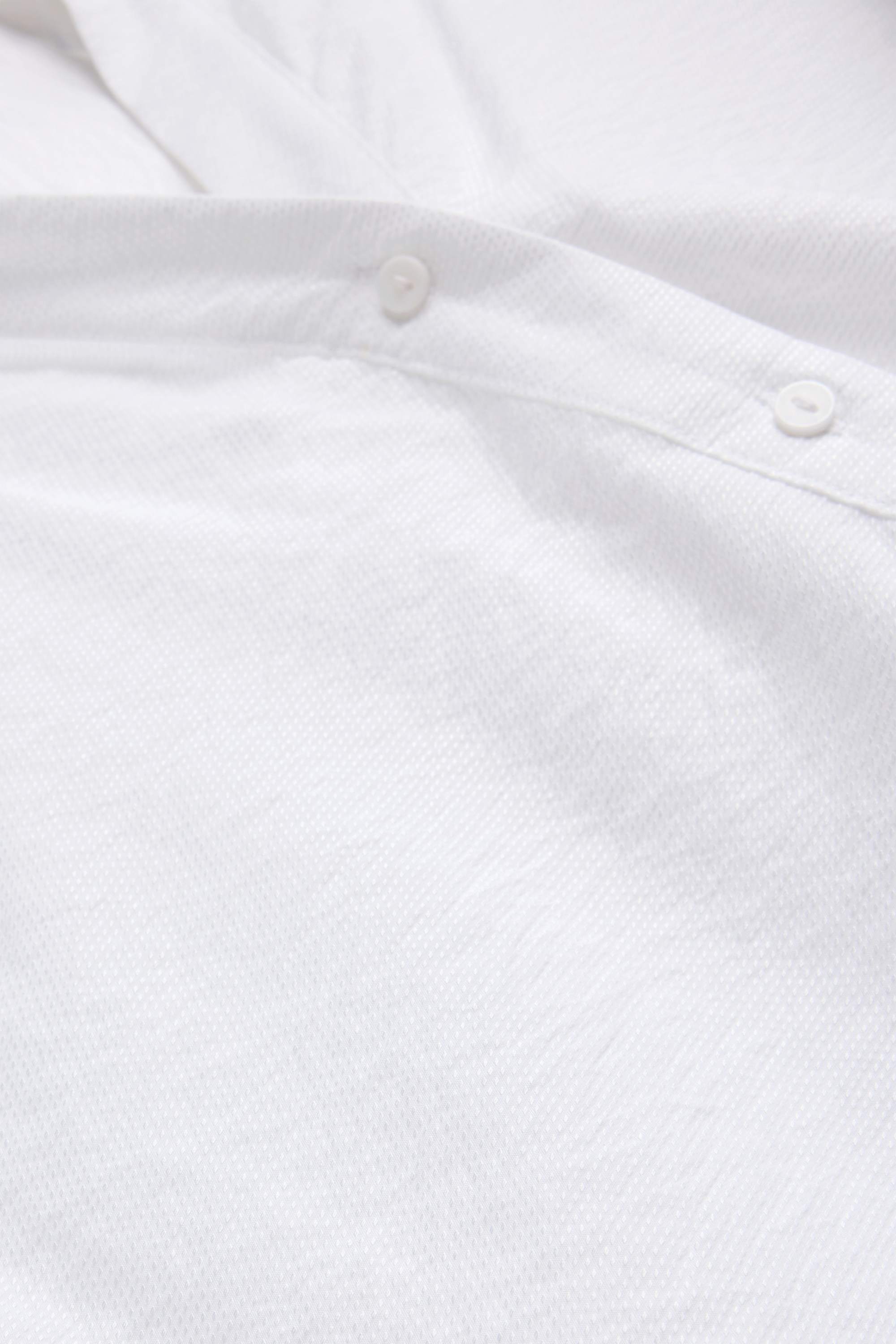 V-neck blouse - textured white