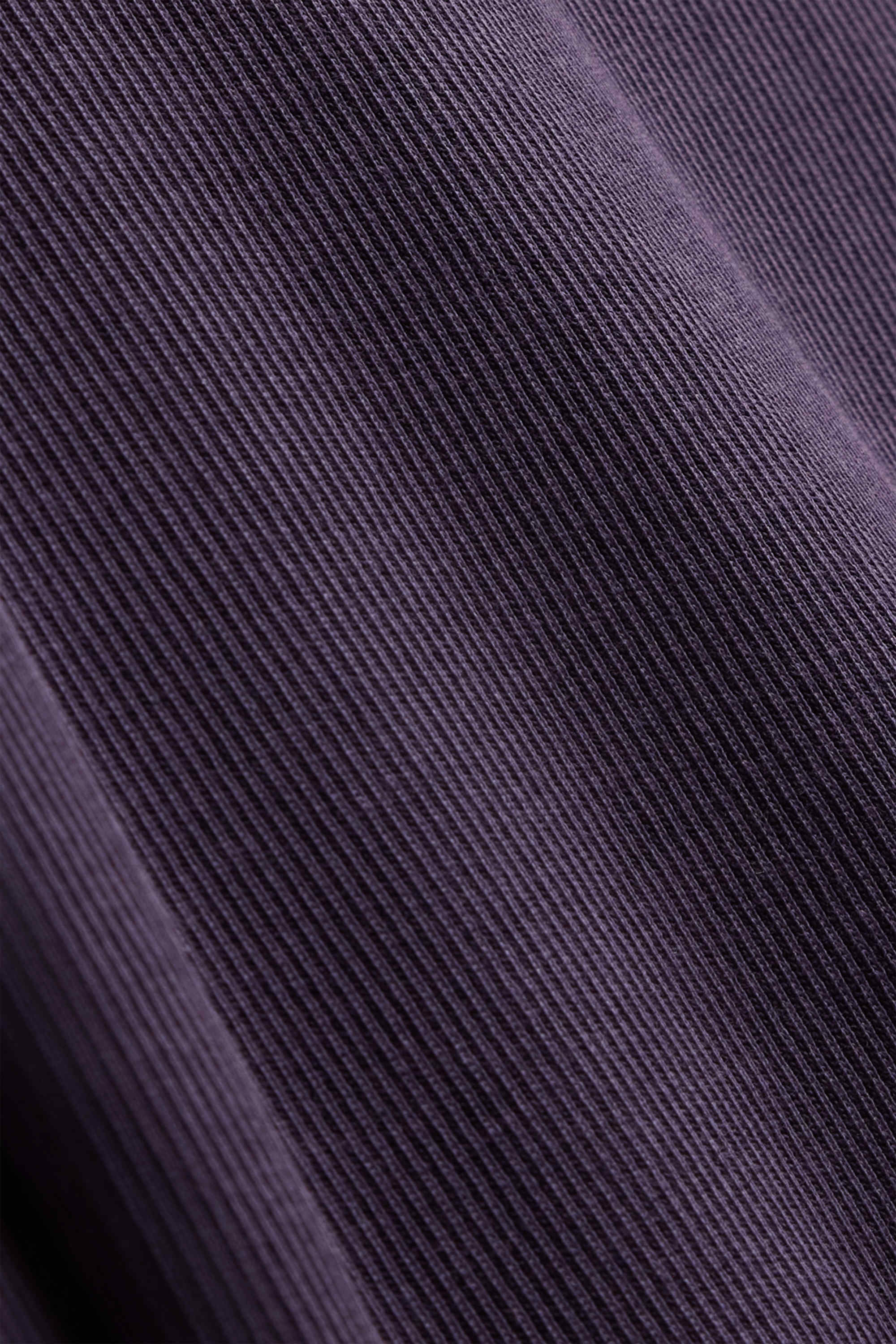 Long sleeve top - slim fit - ribbed violet