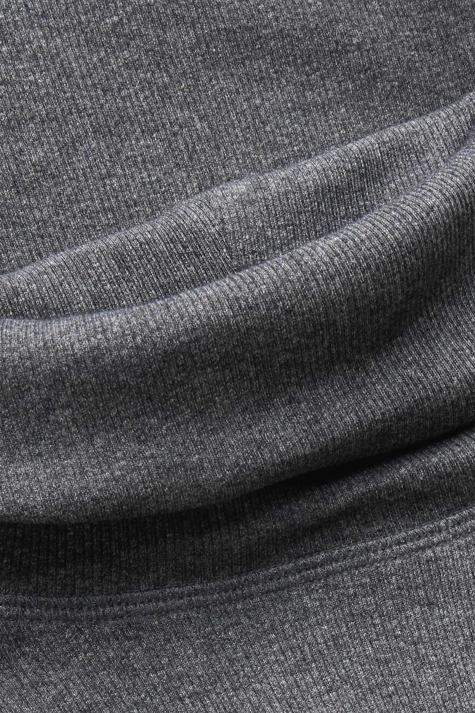 Turtleneck top - ribbed dark gray melange