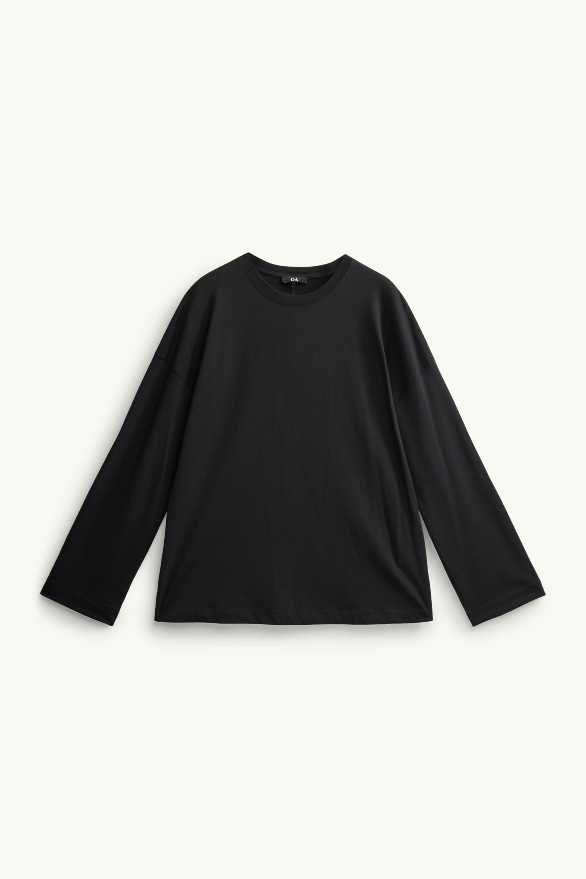 Long sleeve top - relaxed fit black