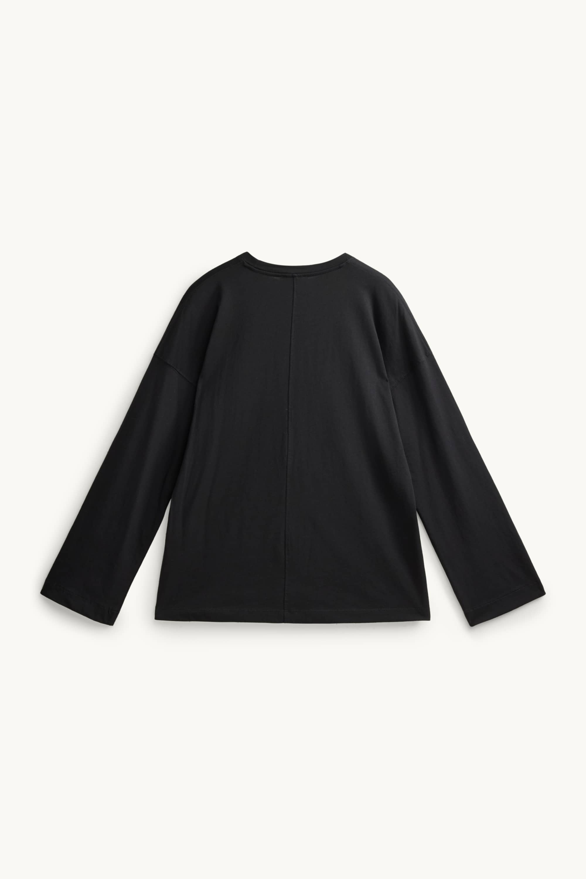 Long sleeve top - relaxed fit black