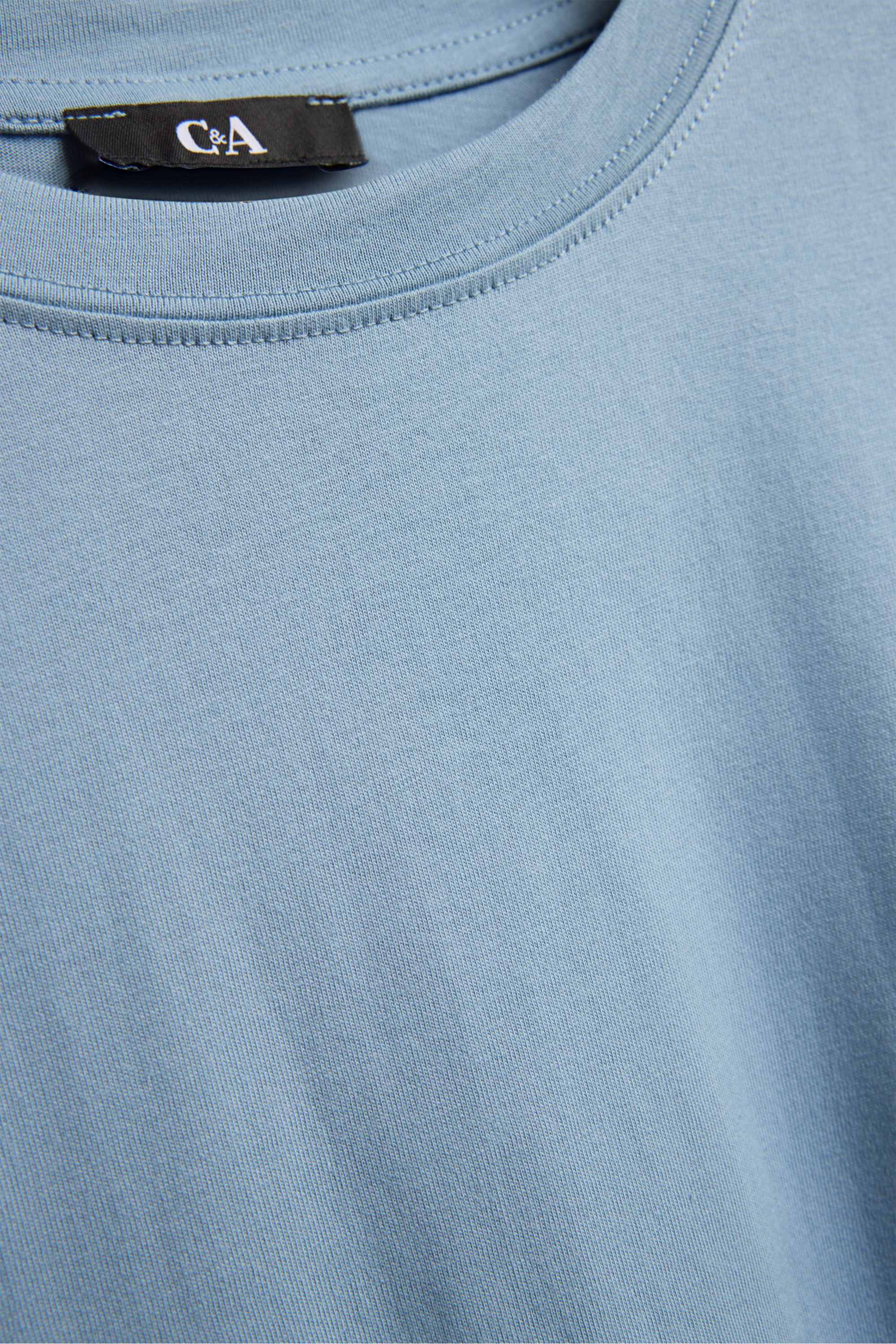 Long sleeve top - relaxed fit light blue