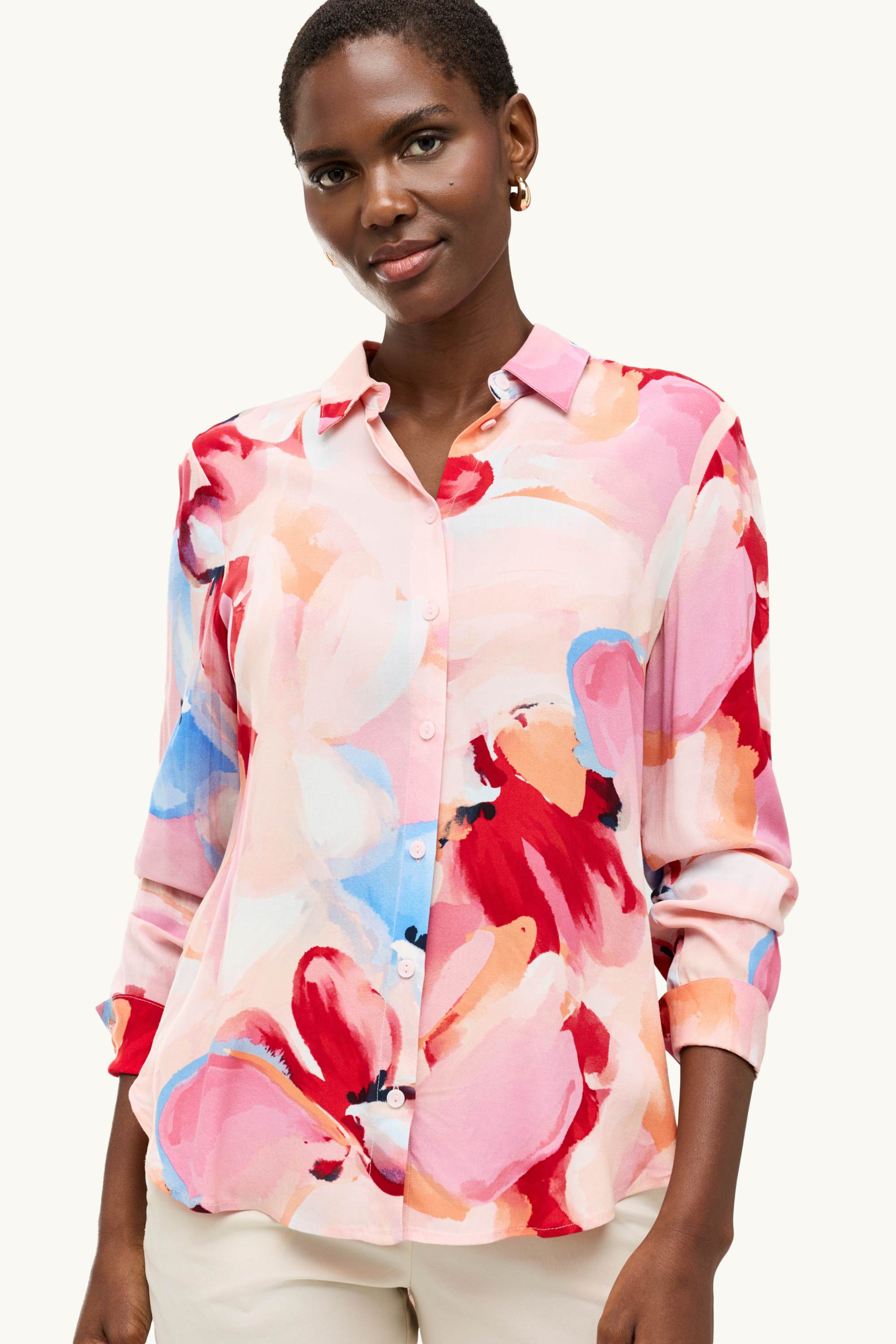 Shirt blouse - patterned pink / rose