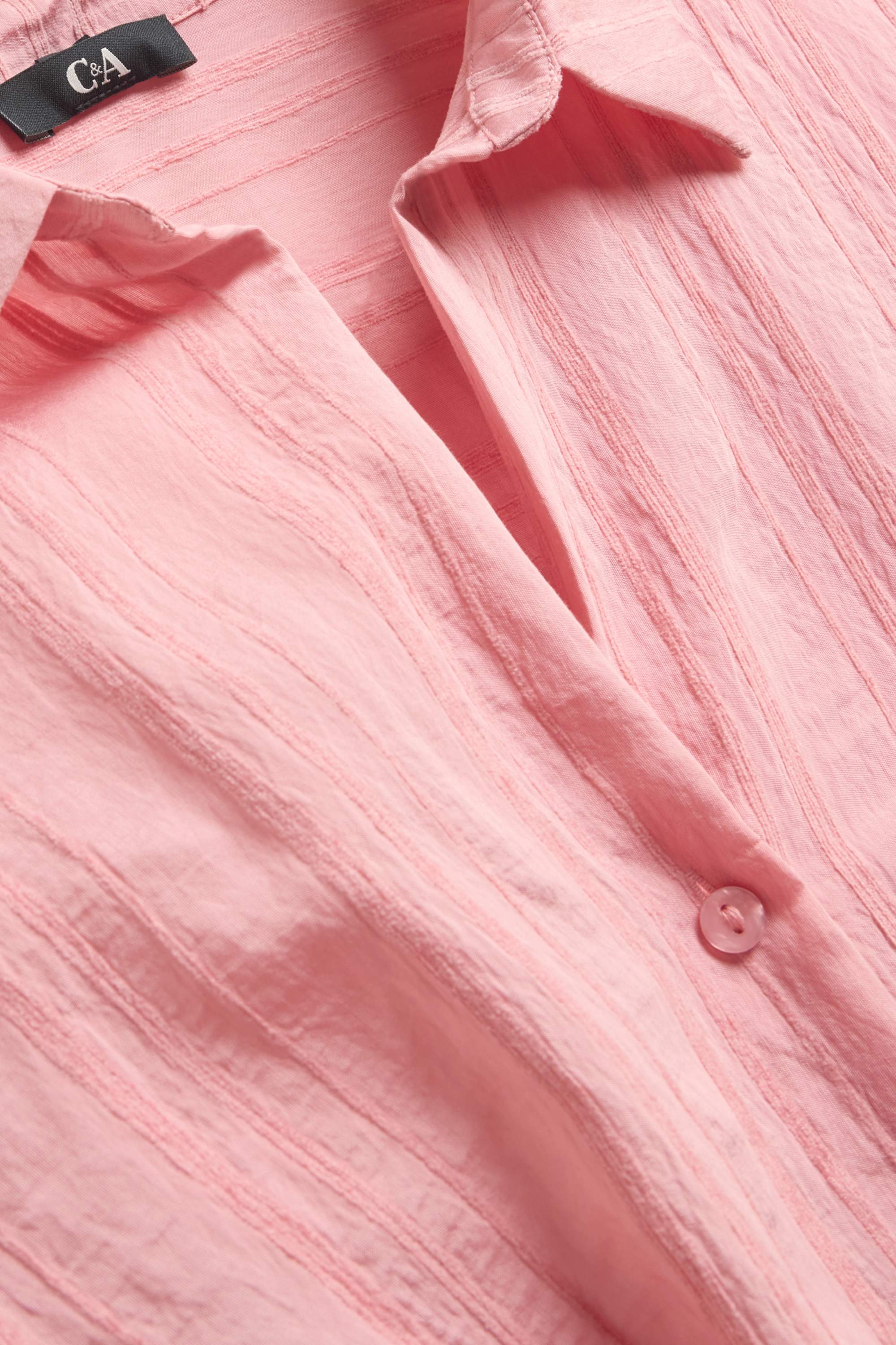 Blouse with knot detail rose