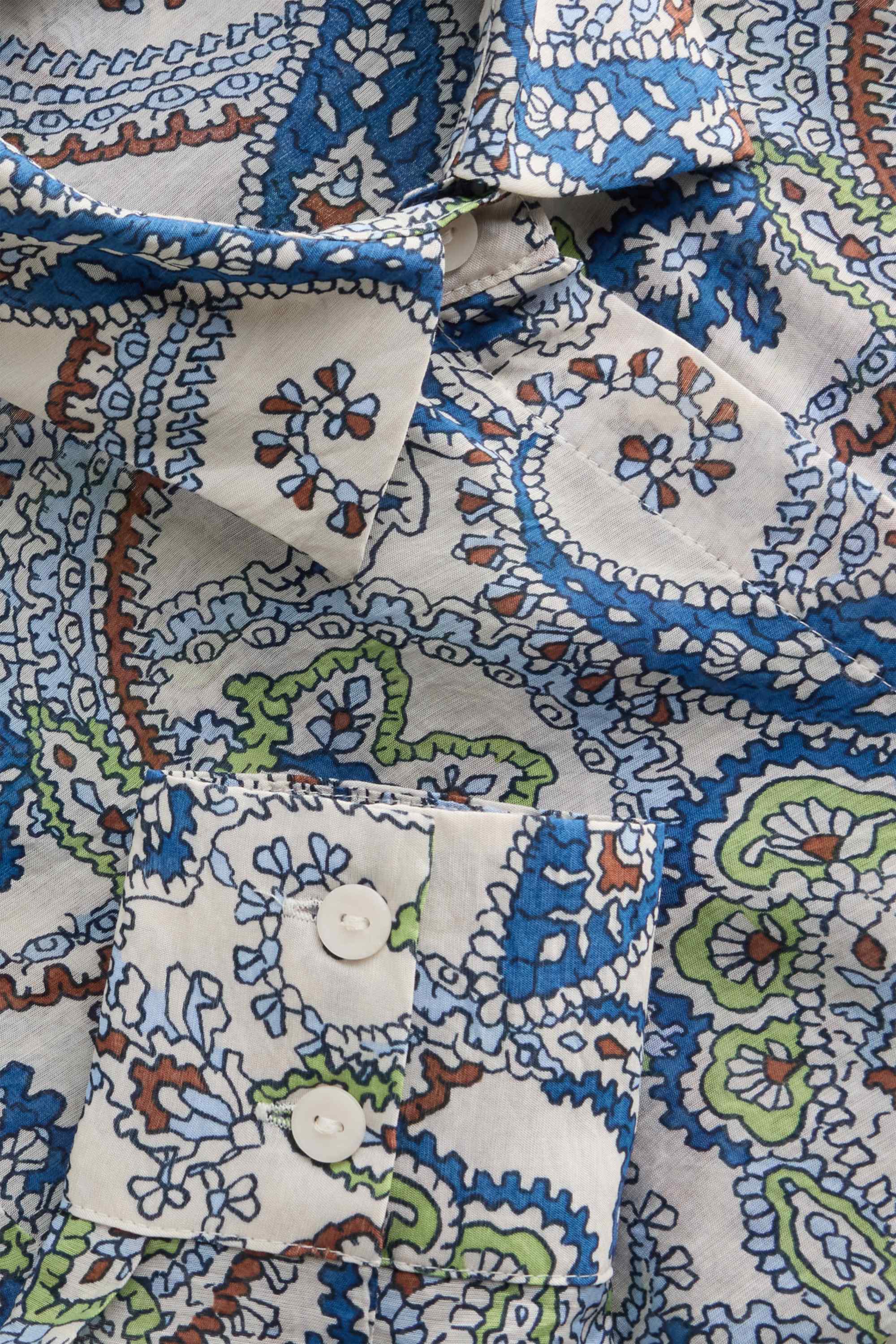 Shirt blouse - patterned blue