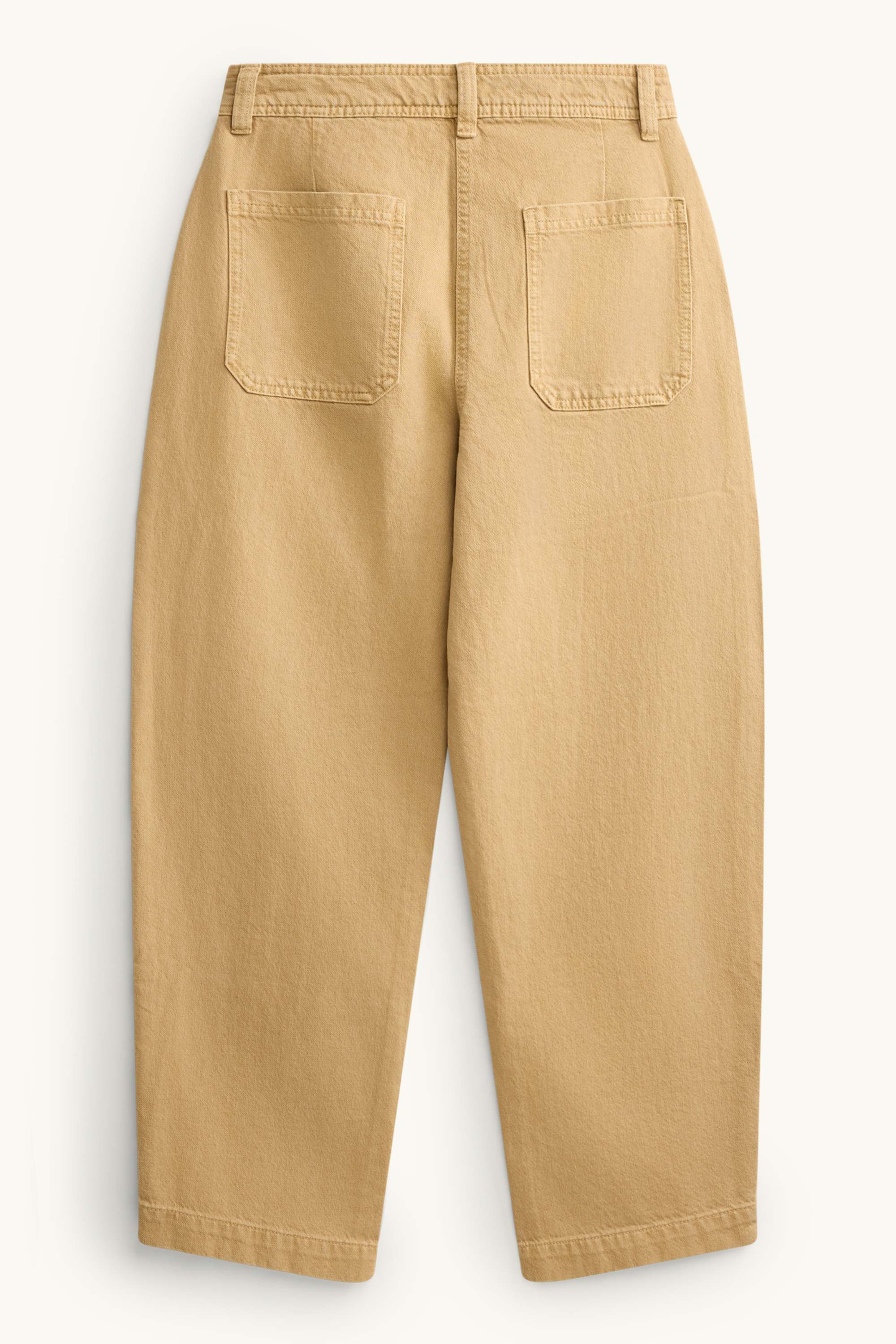 Barrel jeans - high waist beige