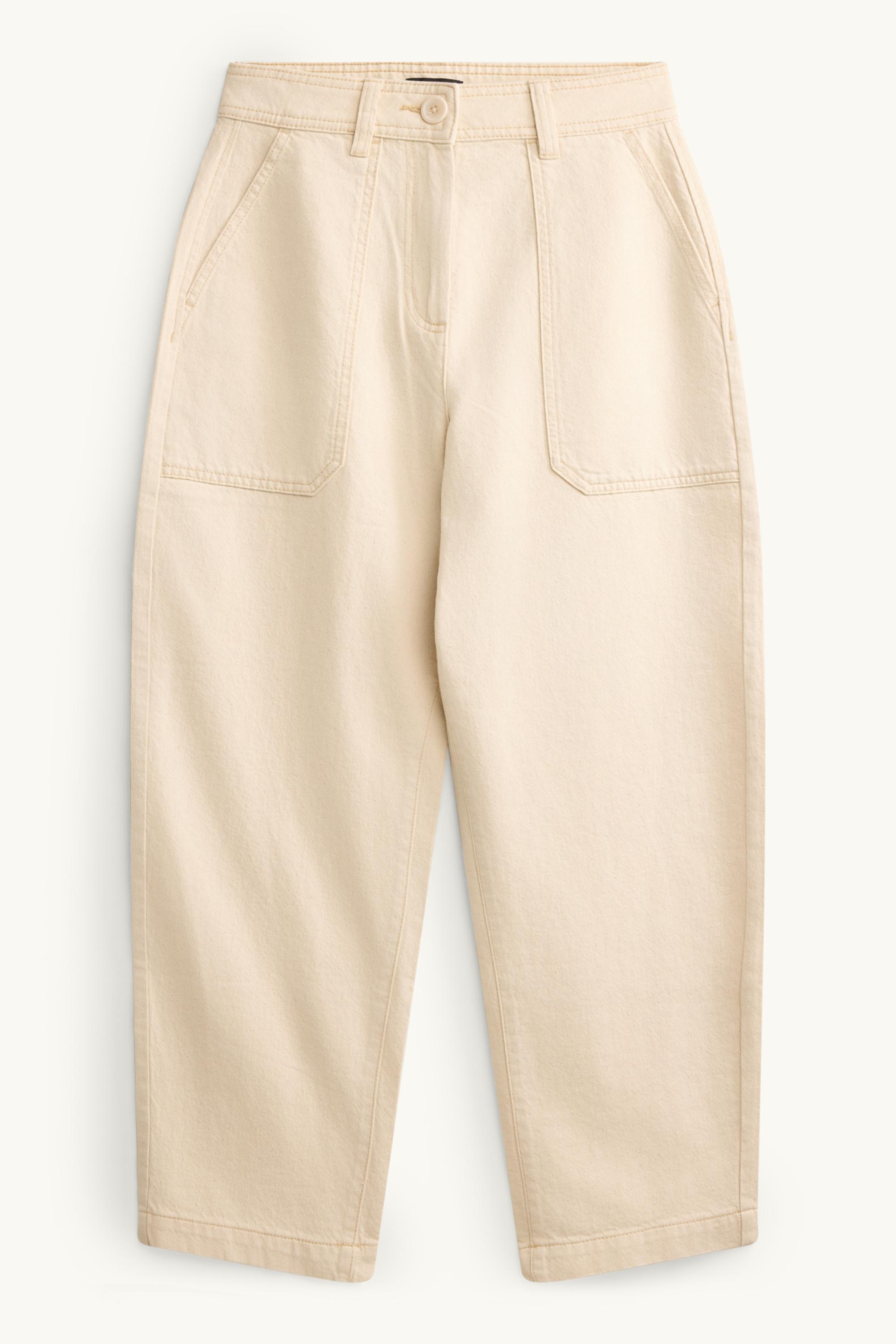 Barrel jeans - high waist creme