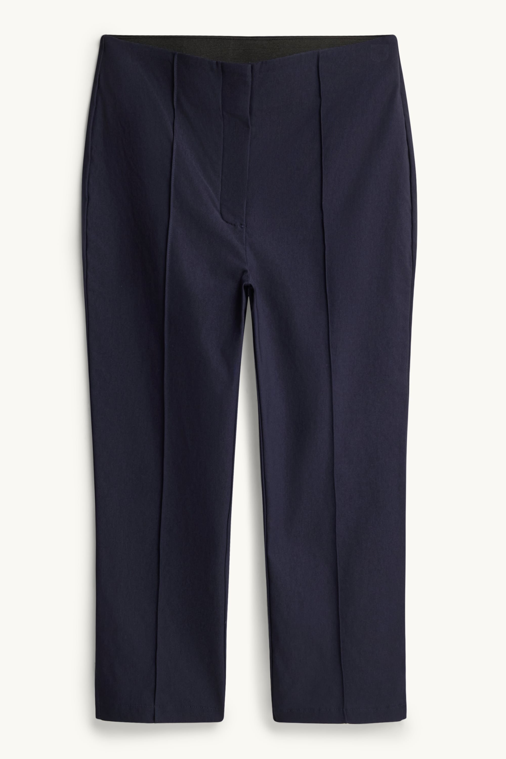 Capri trousers - high waist - slim fit dark blue
