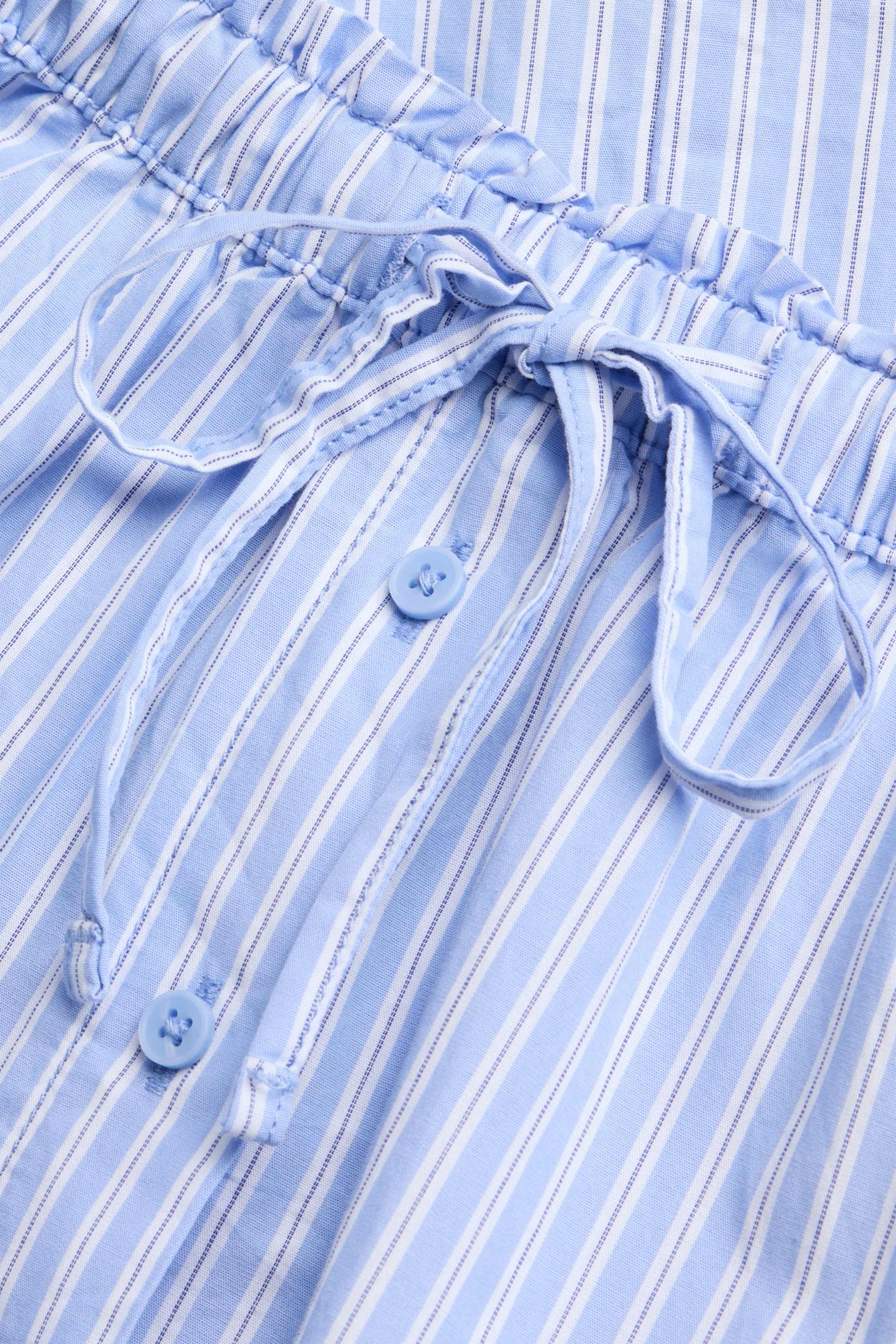 Skirt - striped light blue