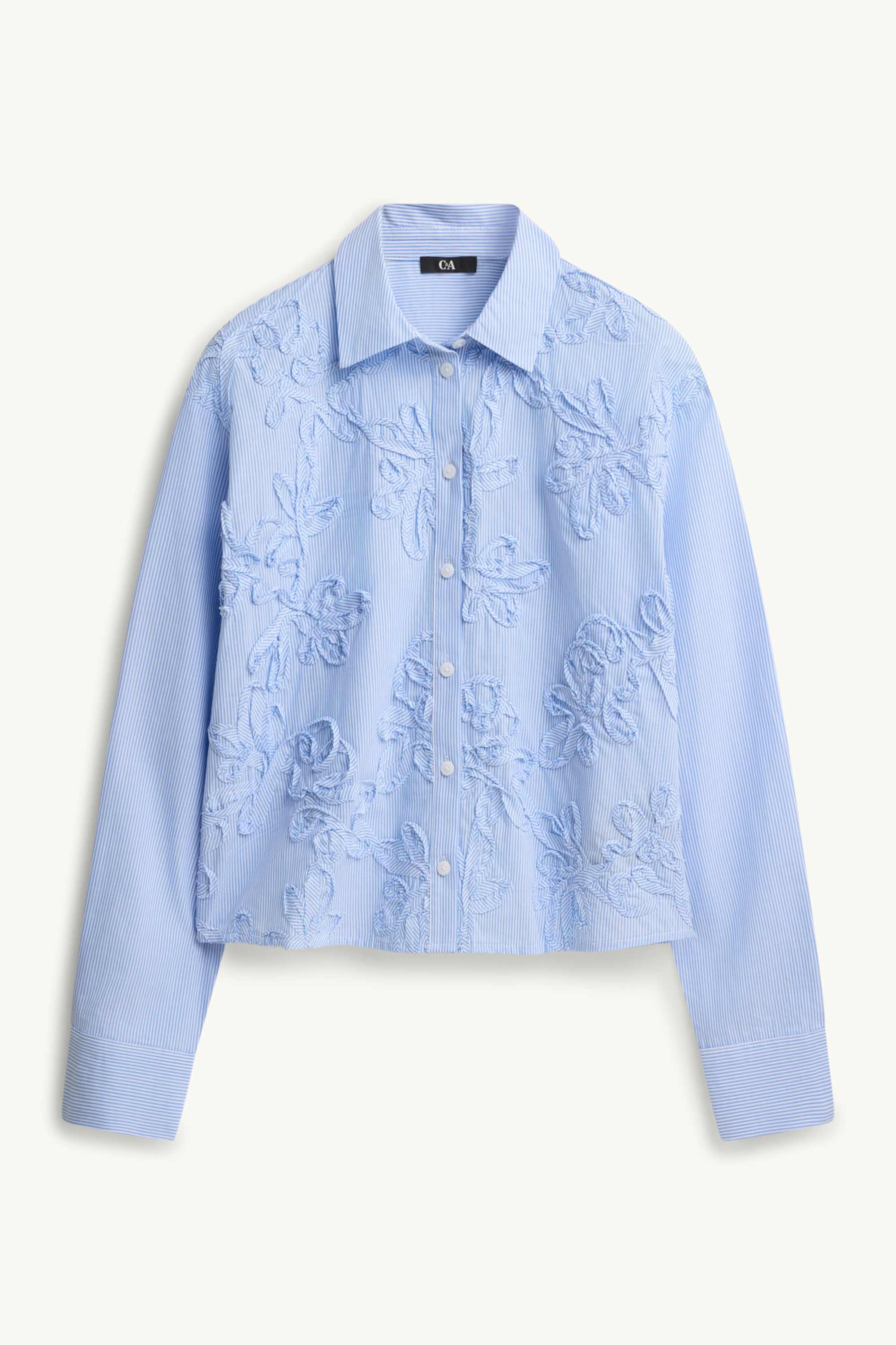 Blouse - striped light blue